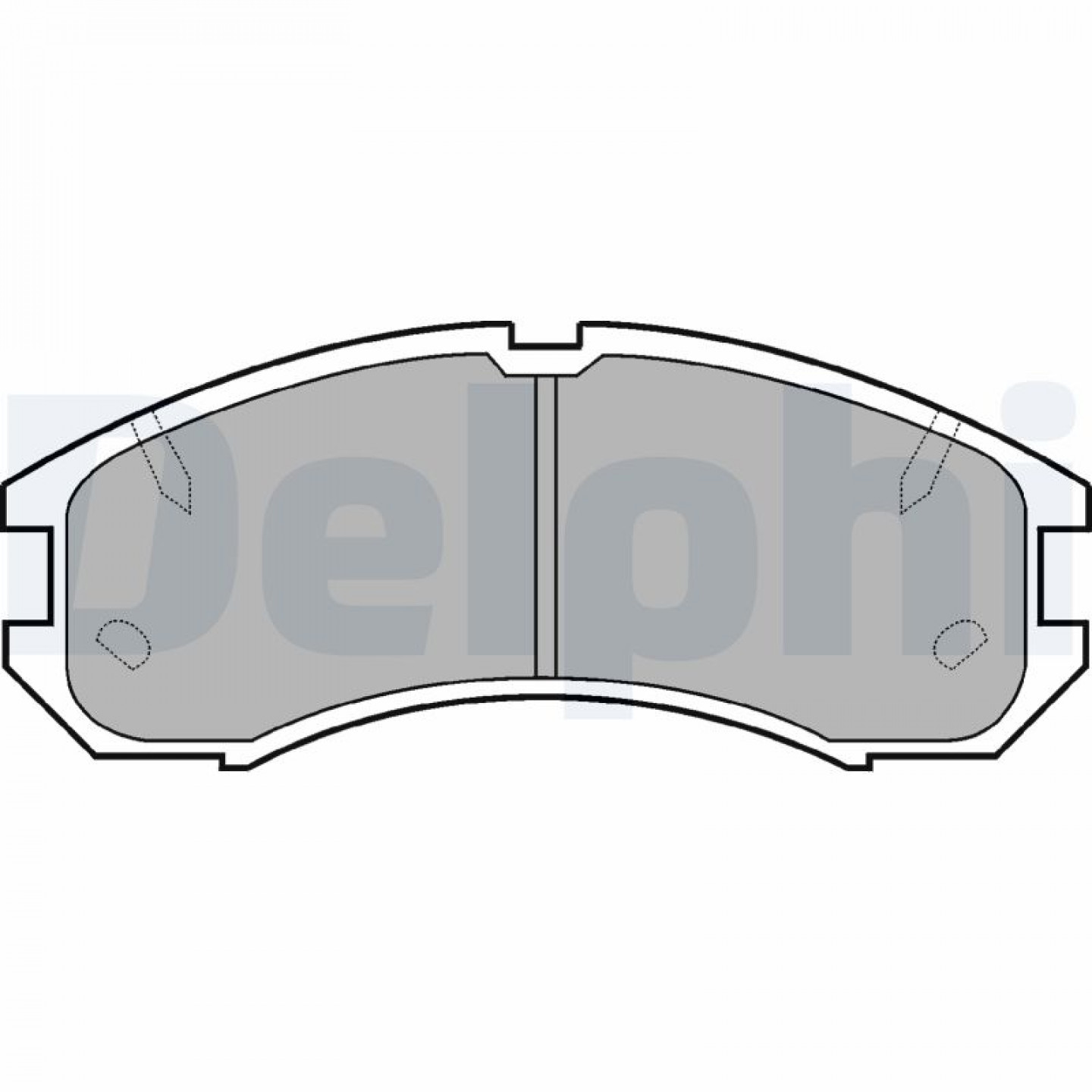Kit de plaquettes de frein, frein à disque DELPHI LP595