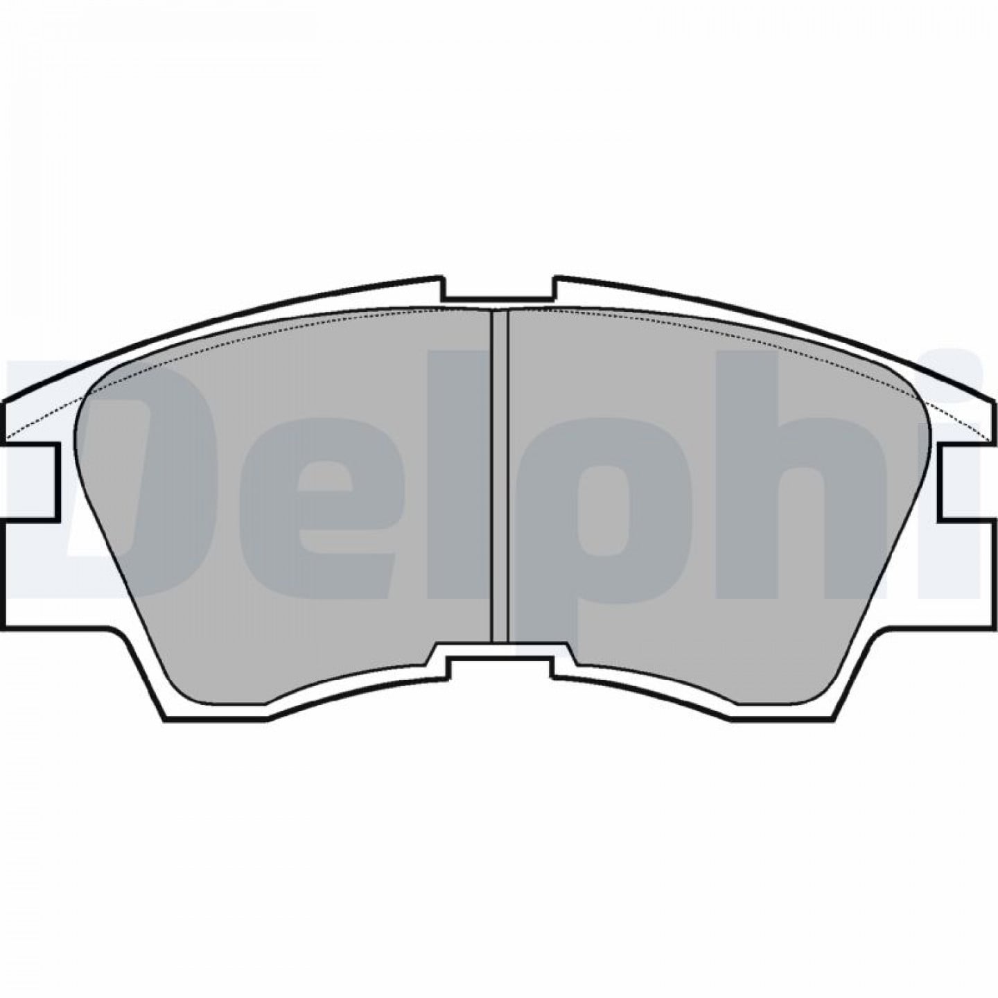 Kit pastiglie freno, Freno a disco DELPHI LP633