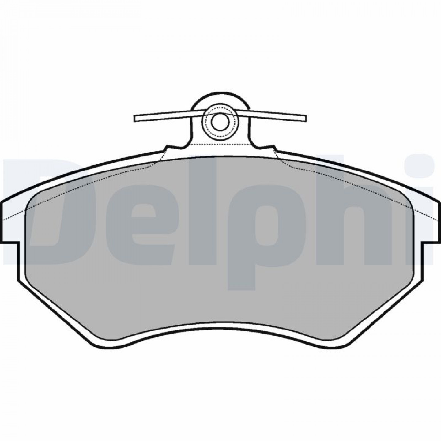 Delphi LP770 Set Pastiglie Freno A Disco Anteriori/Lucas, Basso Metallico Con Lamiera Anti-Squittio