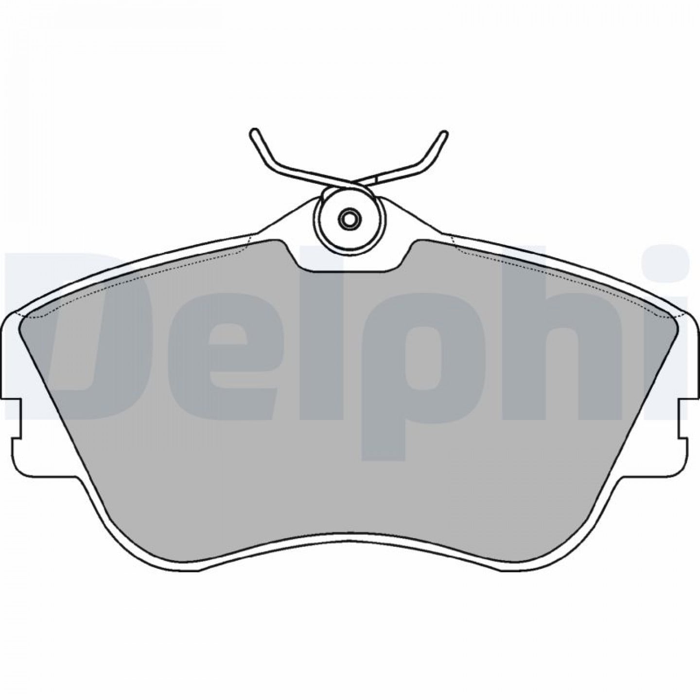 Kit de plaquettes de frein, frein à disque DELPHI LP918