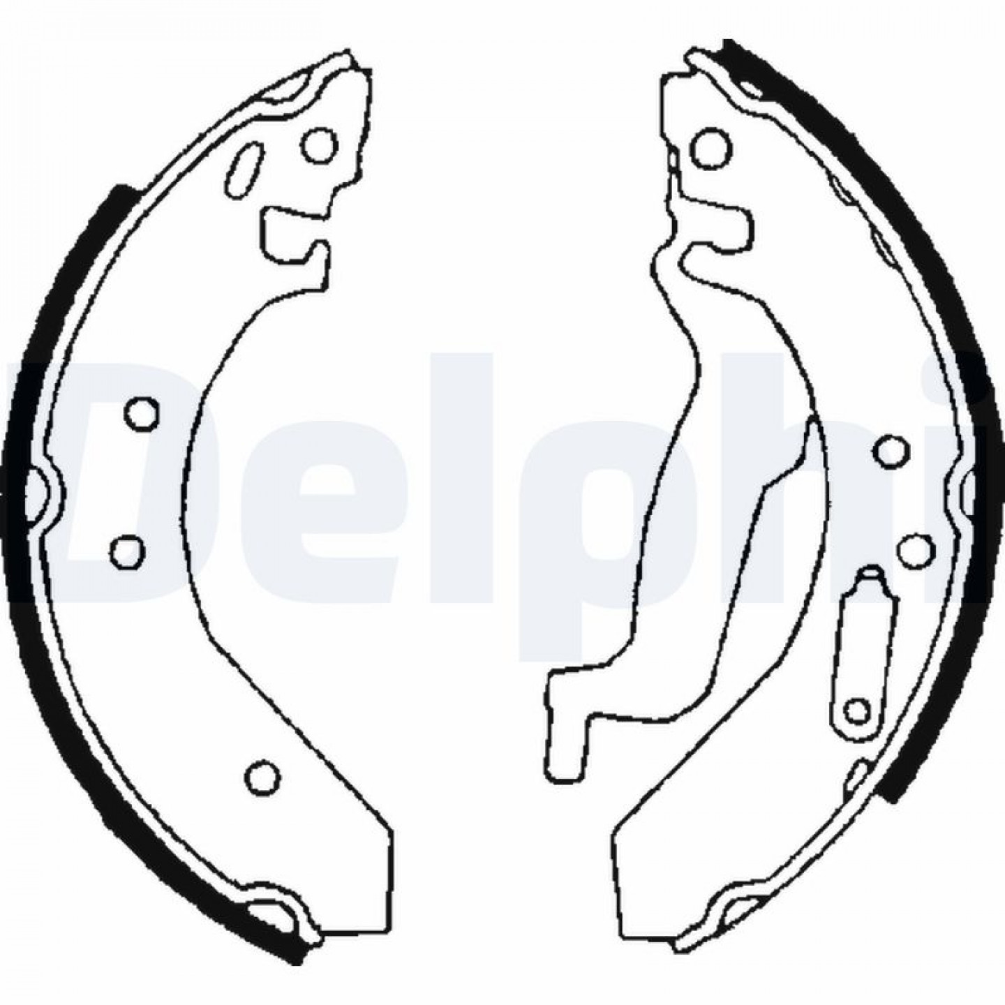 Bremsbackensatz DELPHI LS1645