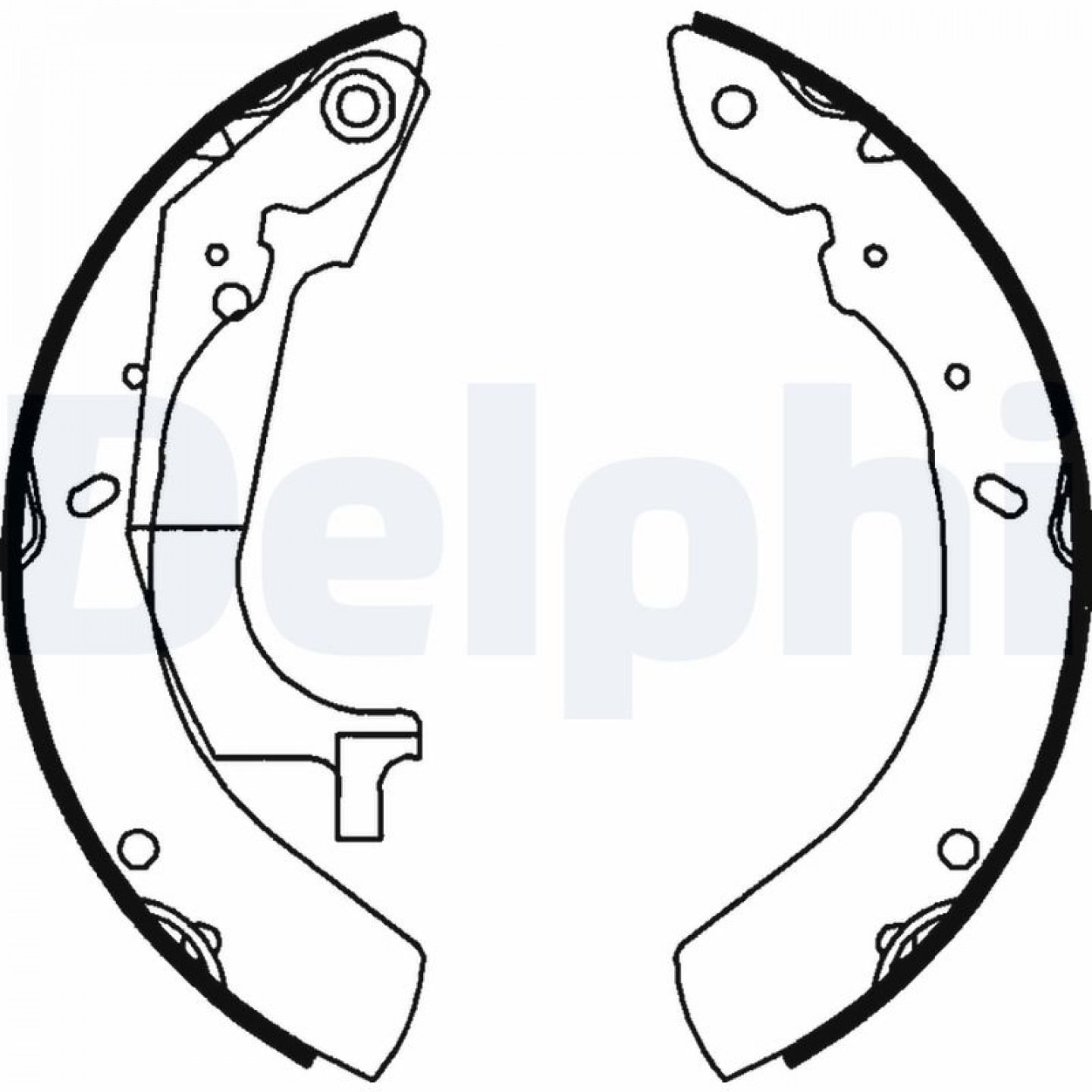 Bremsbackensatz DELPHI LS1758