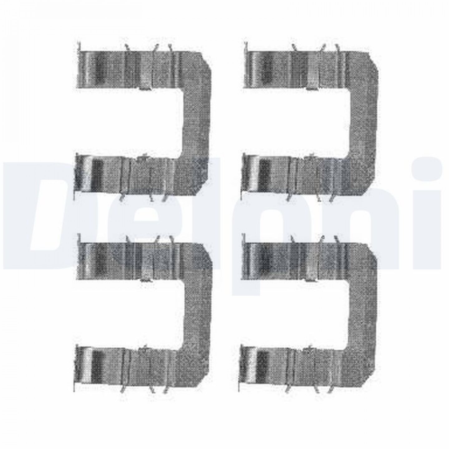 Sada příslušenství, obložení kotoučové brzdy DELPHI LX0483