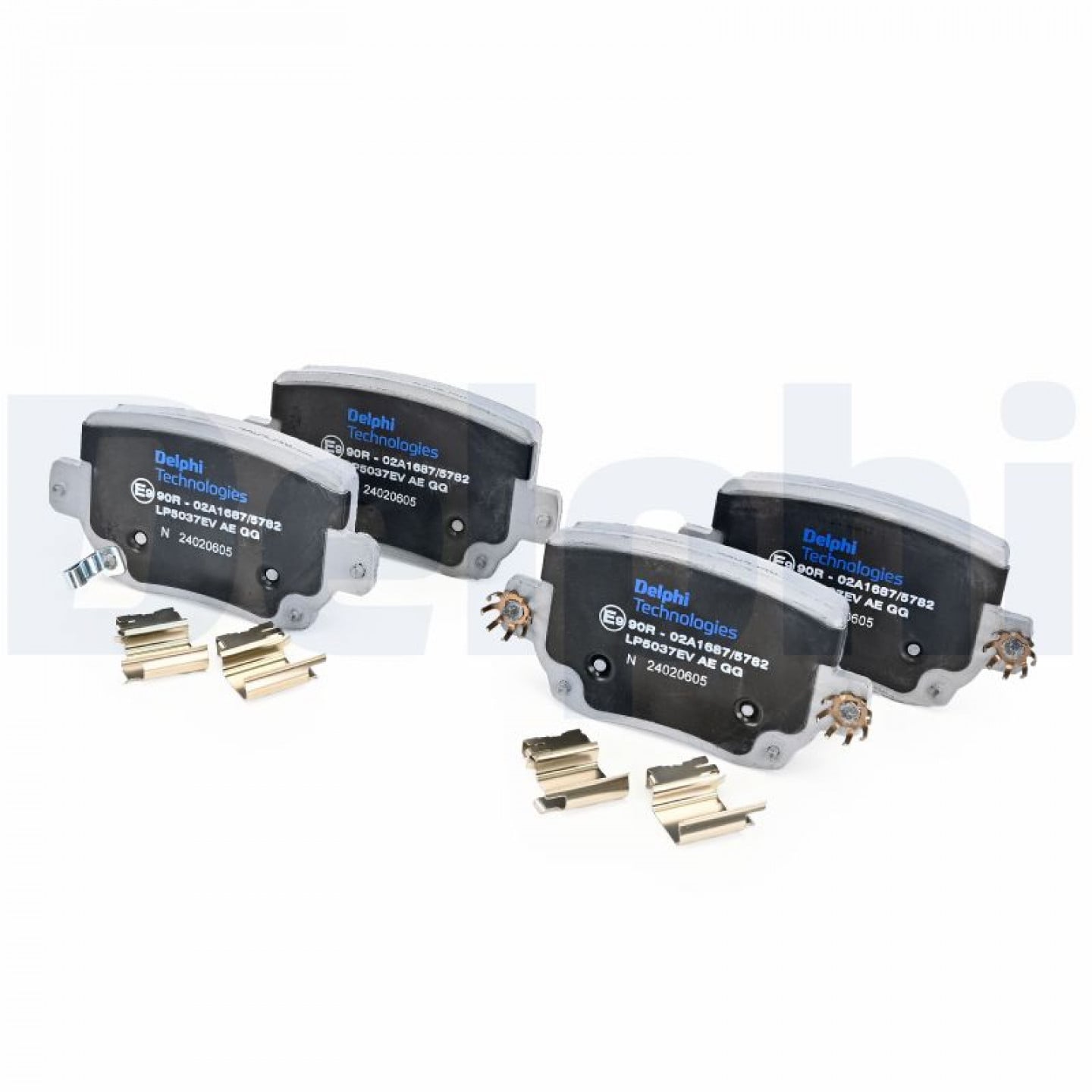 Kit de plaquettes de frein, frein à disque DELPHI LP5037EV