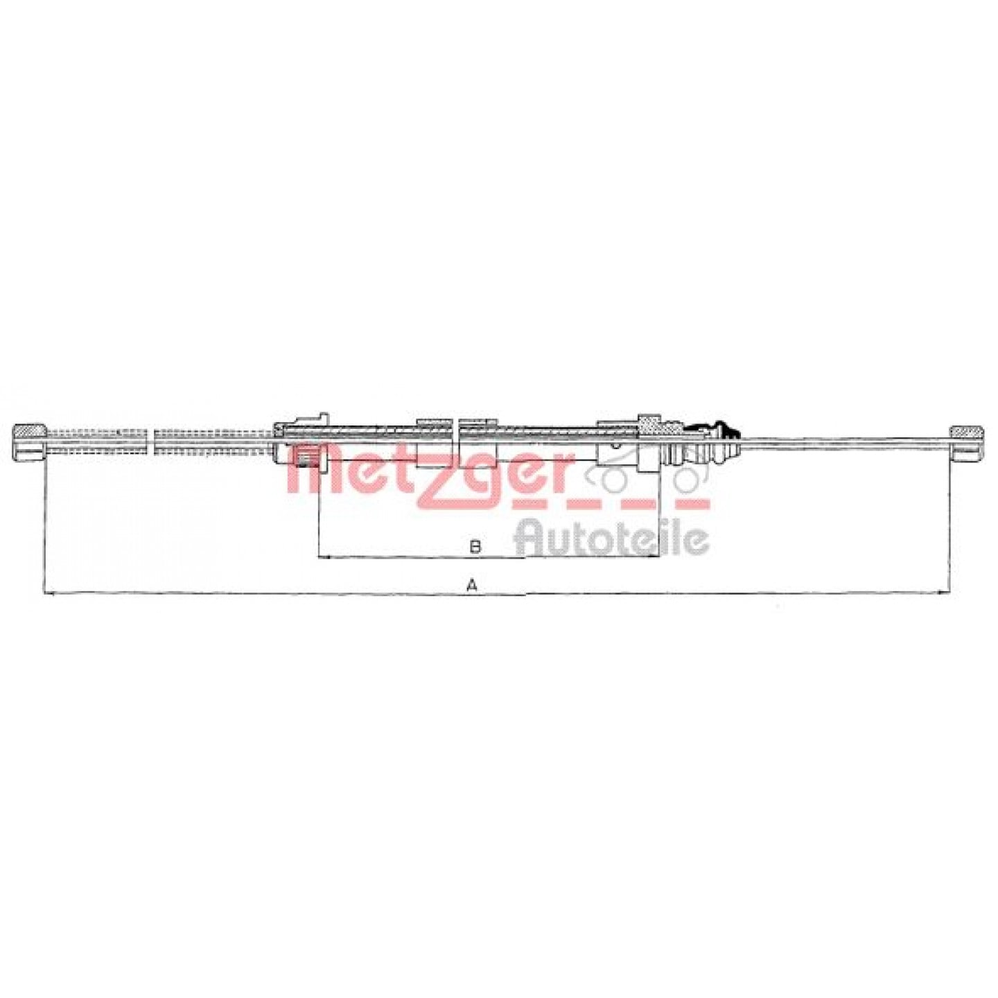 Kabel, Feststellbremse METZGER 11.6673