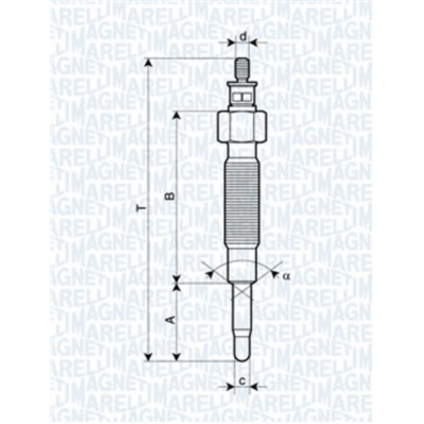 Glühkerze MAGNETI MARELLI 062900019304