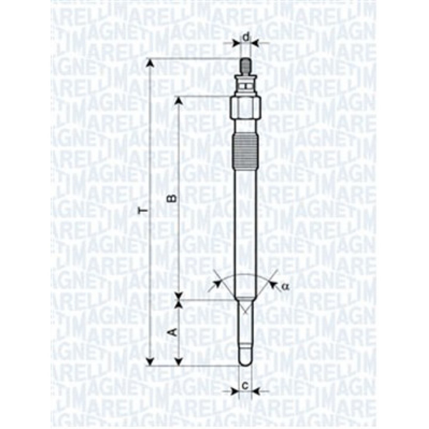 Glühkerze MAGNETI MARELLI 062900020304