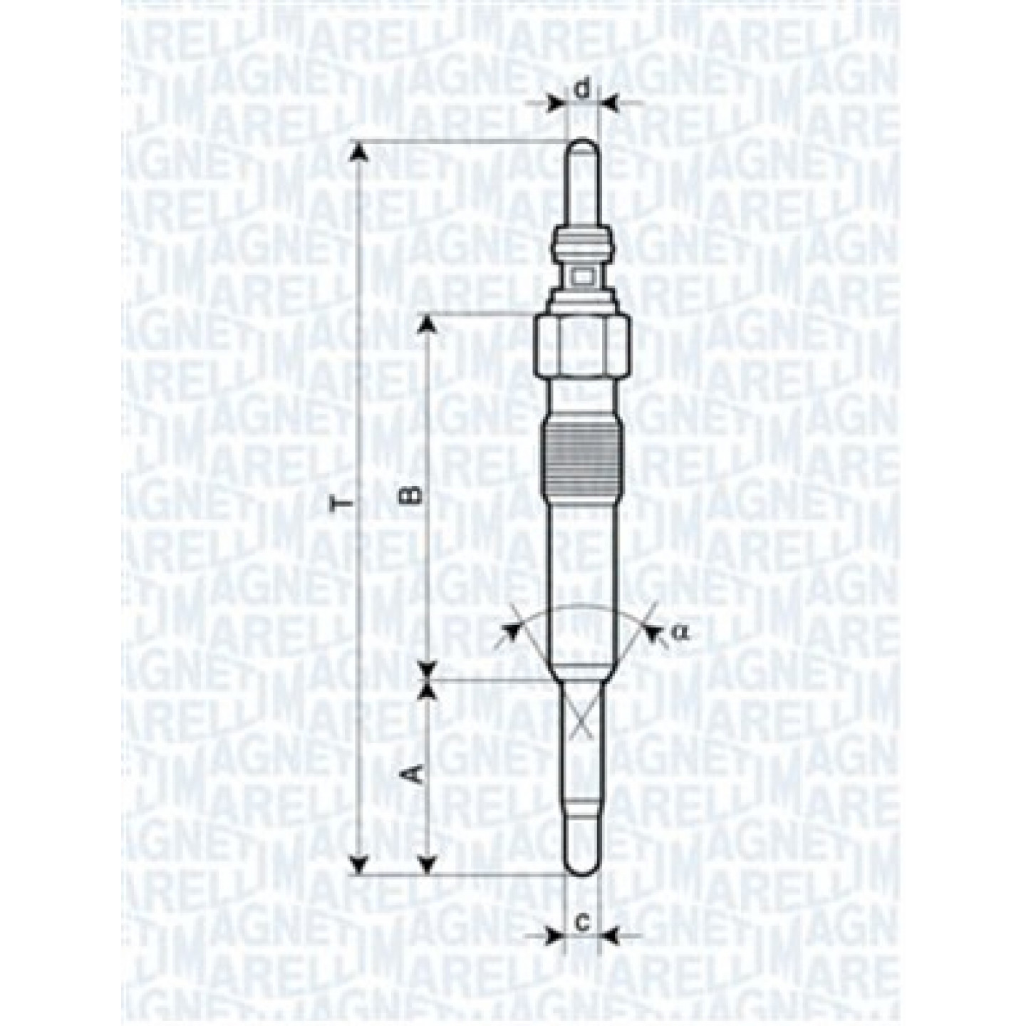 Glühkerze MAGNETI MARELLI 062900028304