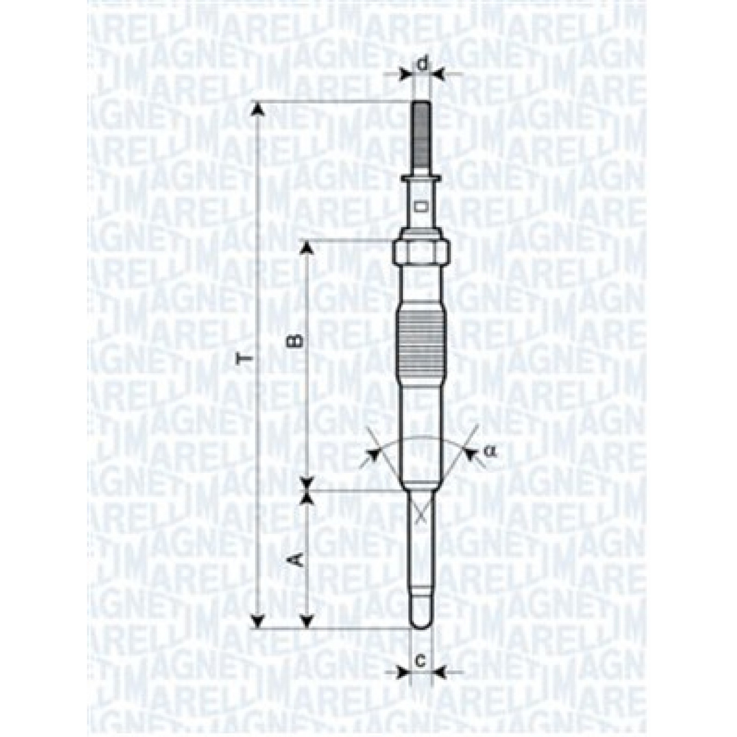 Glühkerze MAGNETI MARELLI 062900034304