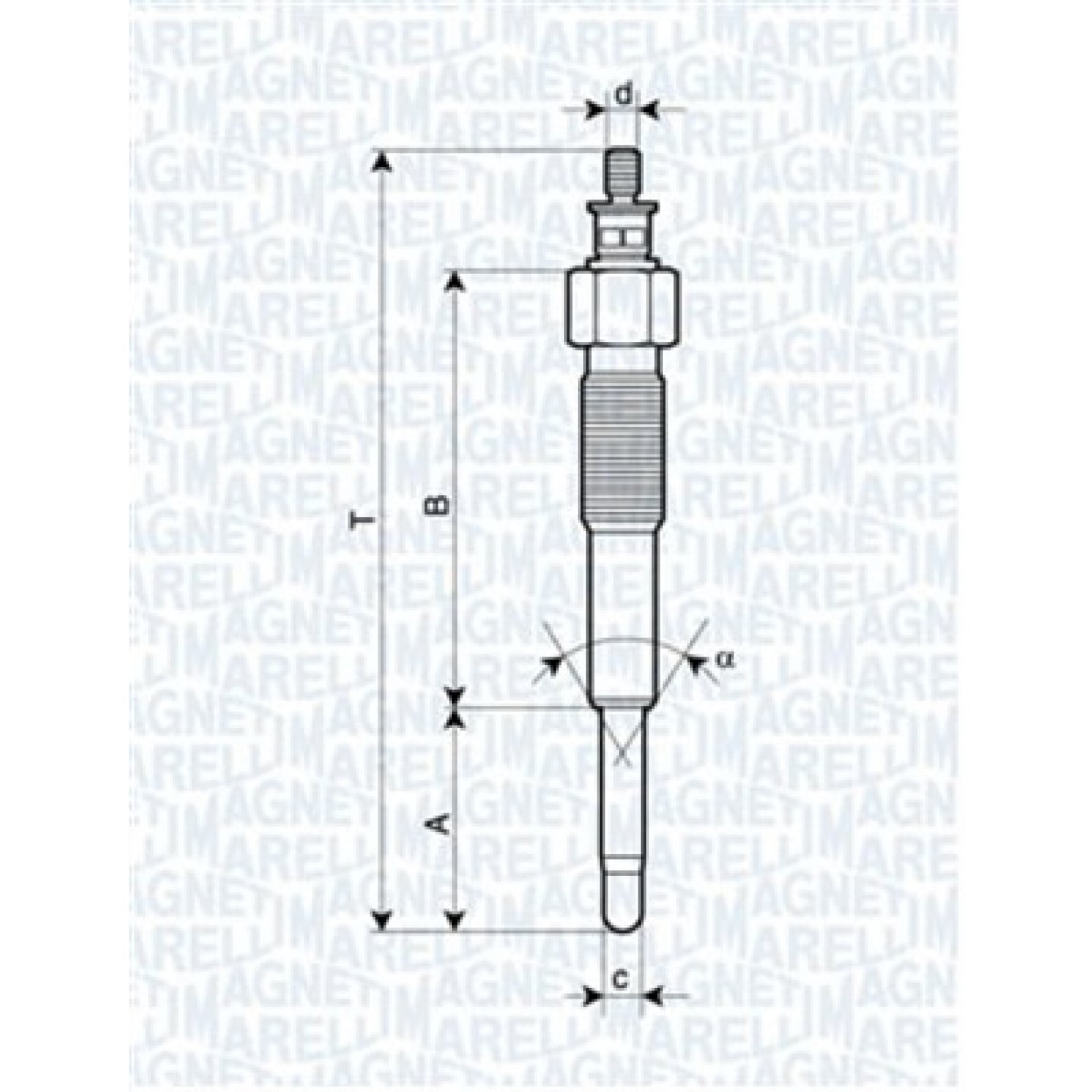 Glühkerze MAGNETI MARELLI 062900041304