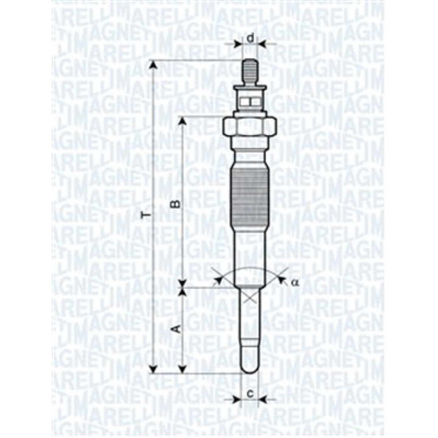 Glühkerze MAGNETI MARELLI 062900063304