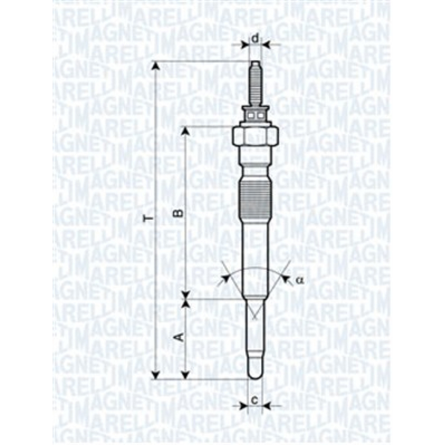 Glühkerze MAGNETI MARELLI 062900068304