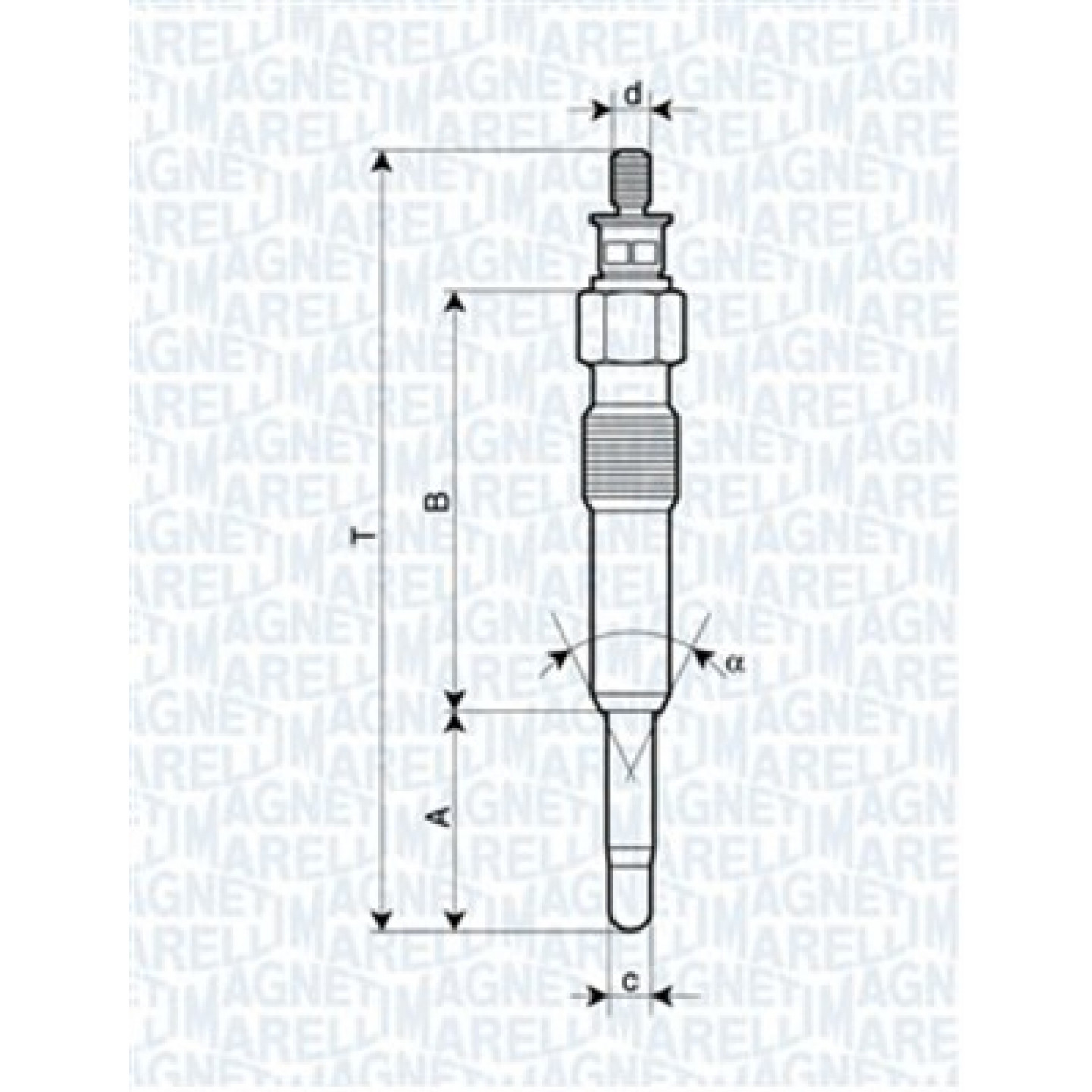 Glühkerze MAGNETI MARELLI 062503901304