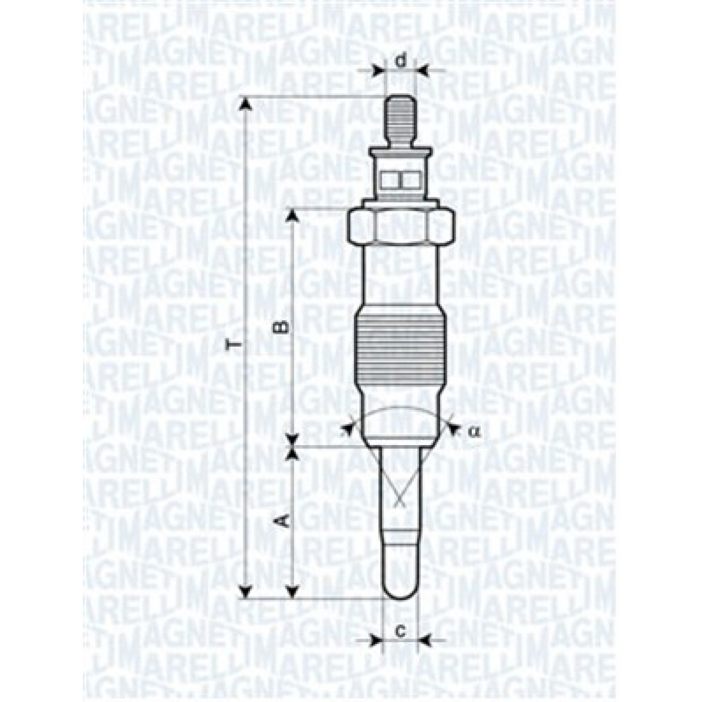 Glühkerze MAGNETI MARELLI 062582804304
