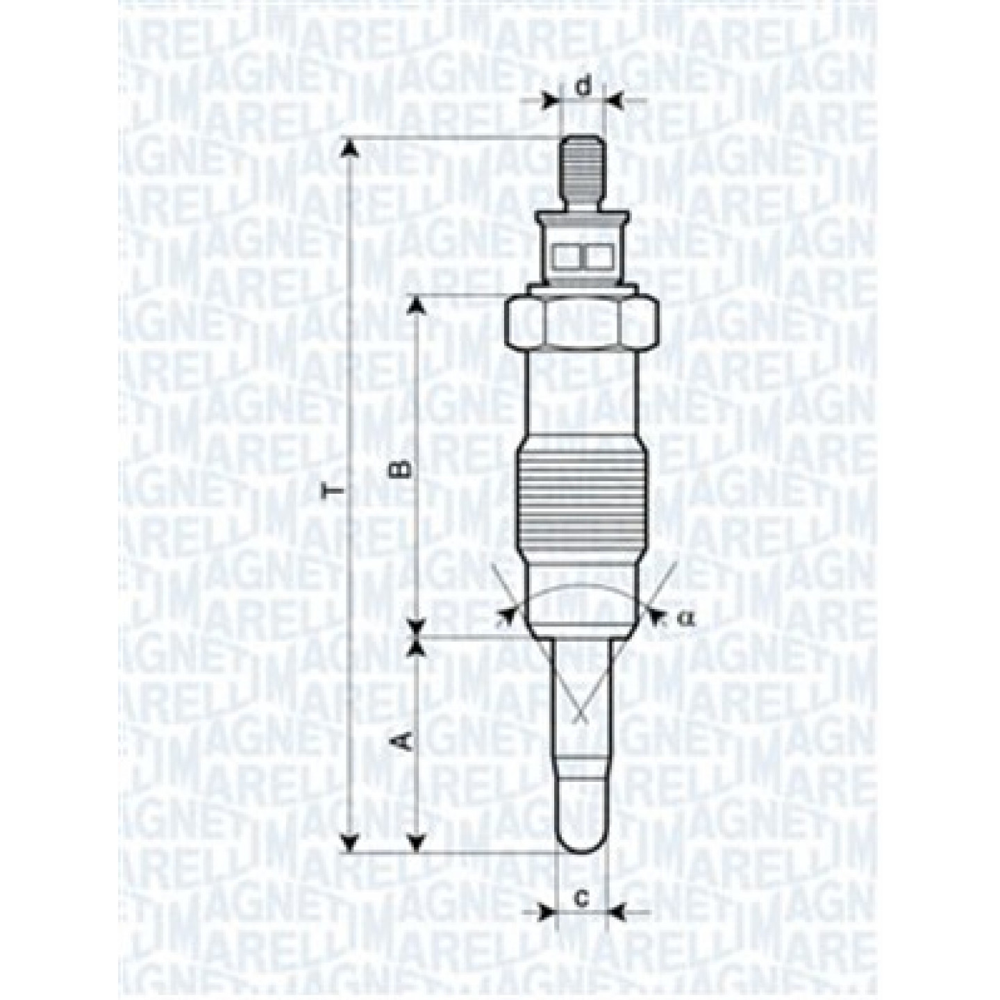 Glühkerze MAGNETI MARELLI 062580704304