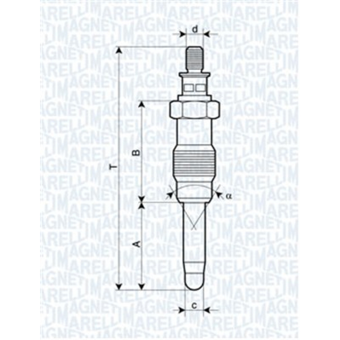 Glühkerze MAGNETI MARELLI 062587001304
