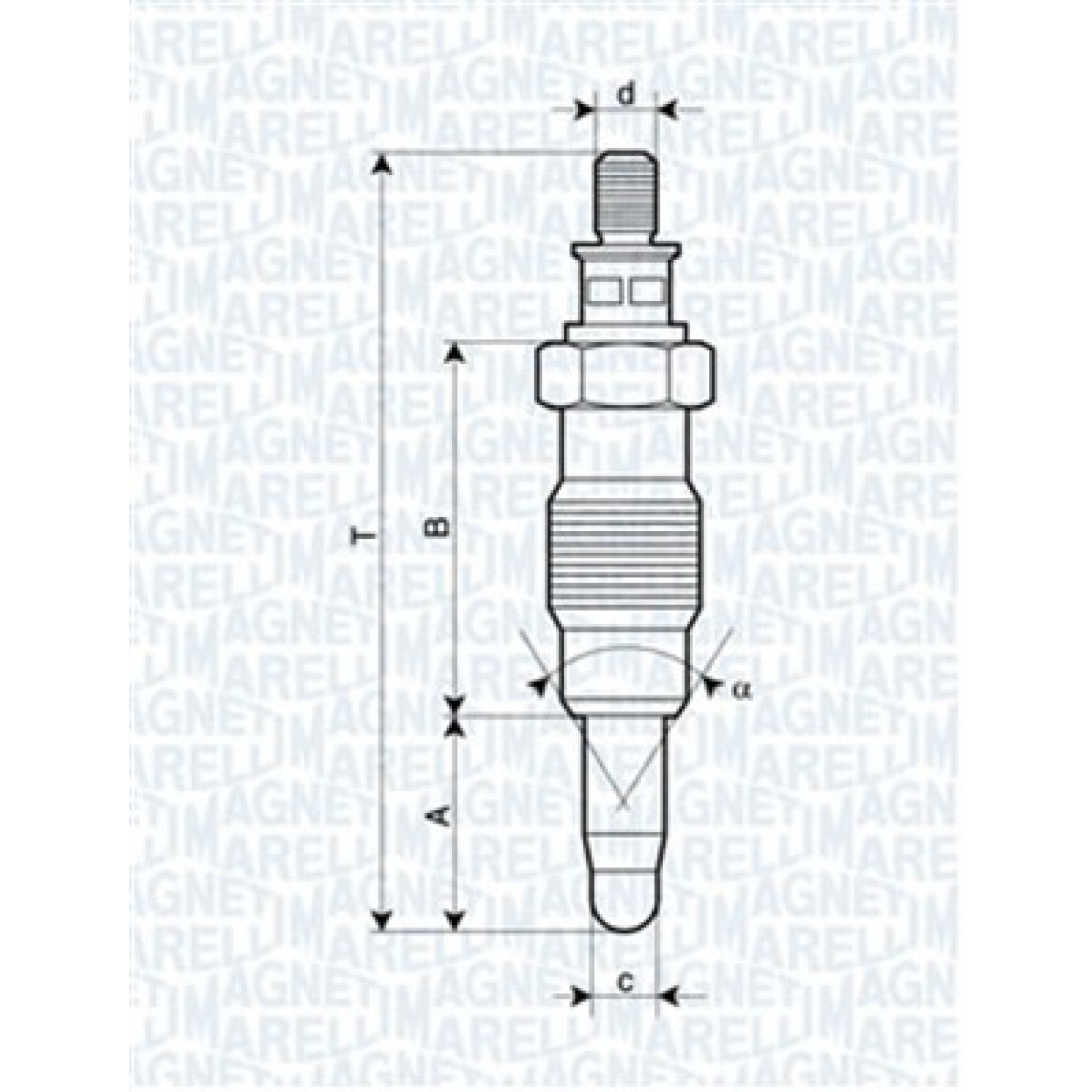 Glühkerze MAGNETI MARELLI 062900008304