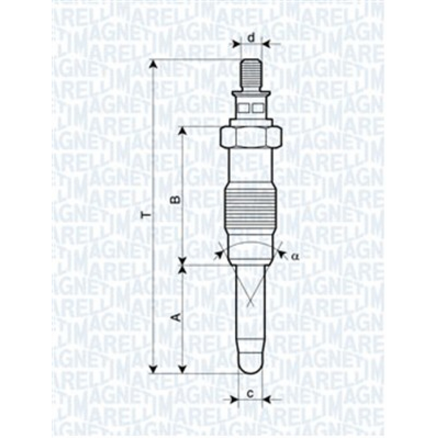 Glühkerze MAGNETI MARELLI 062900010304