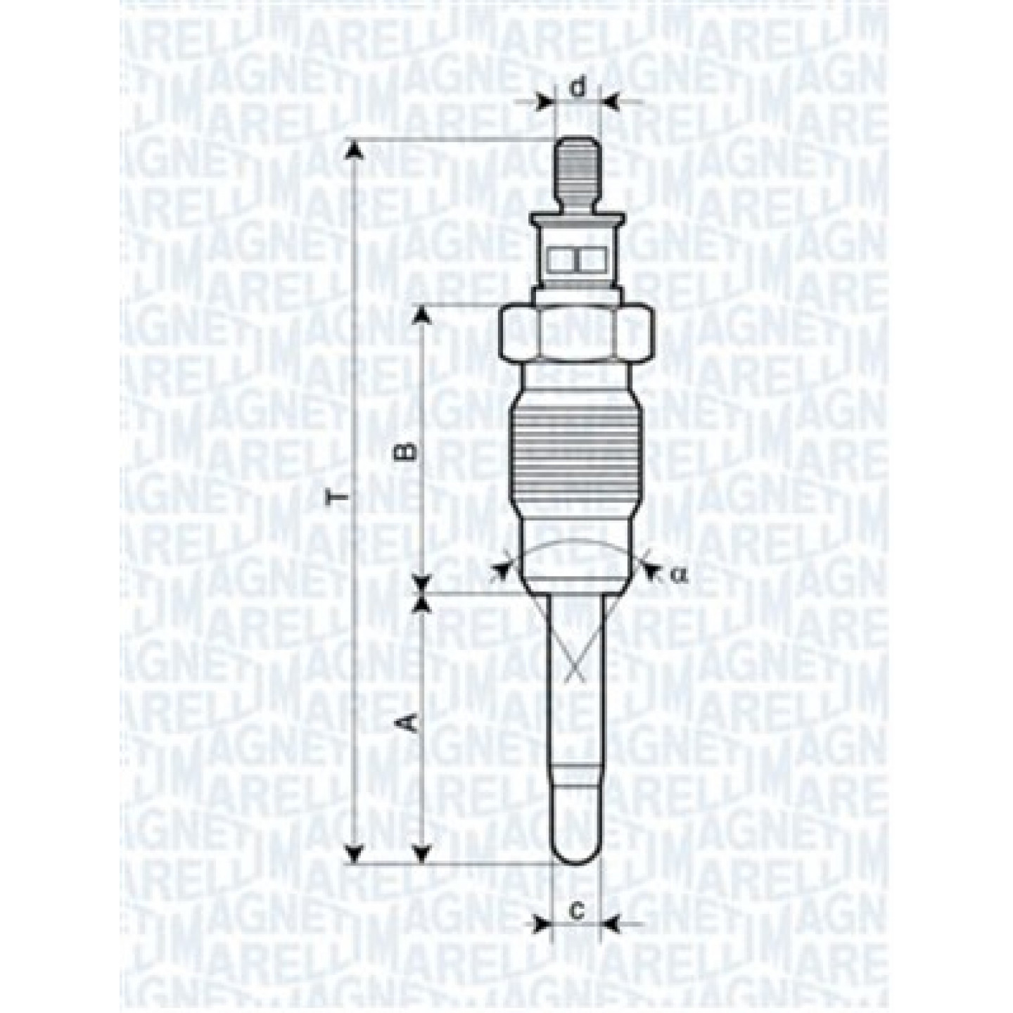 Glühkerze MAGNETI MARELLI 062900016304