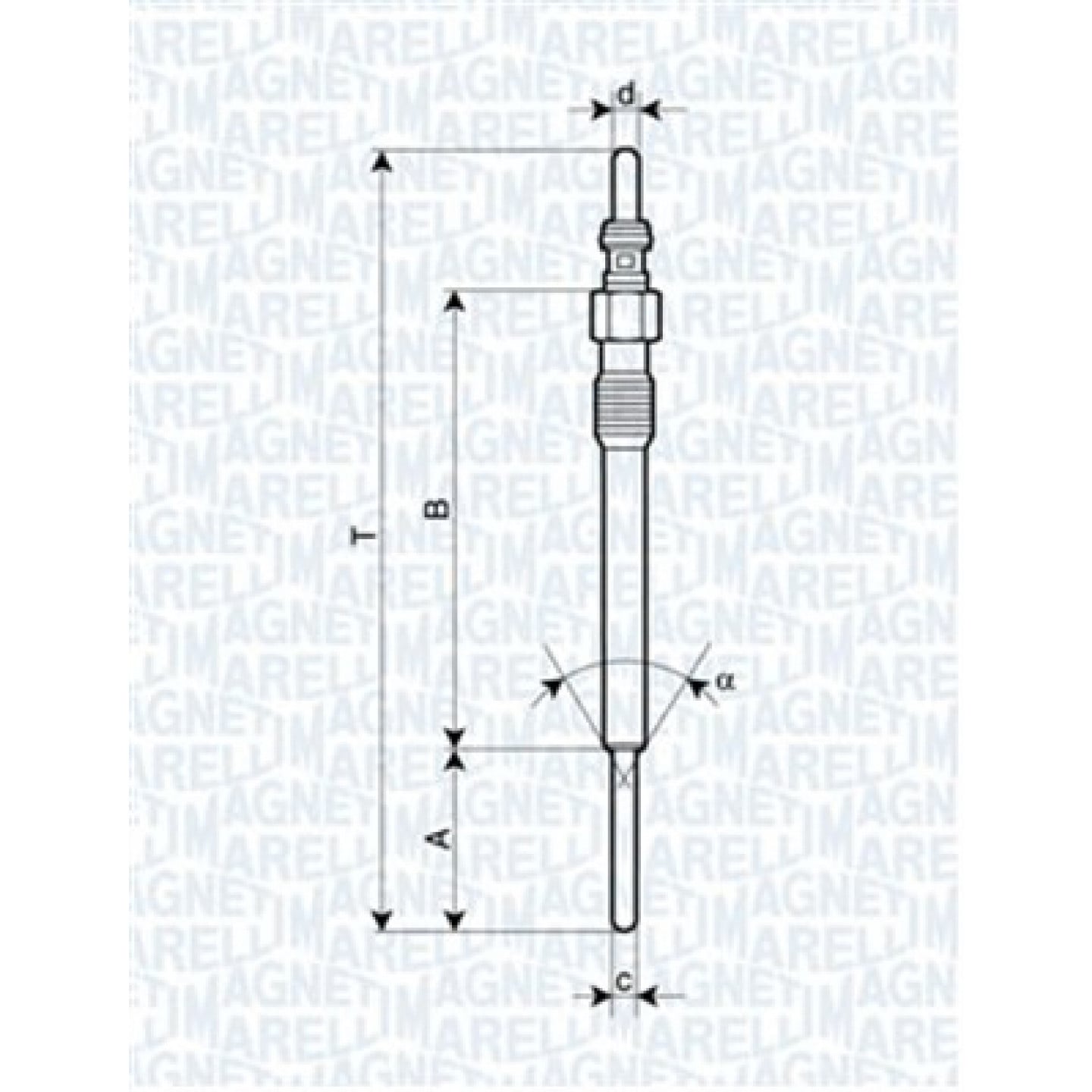 Gløderør MAGNETI MARELLI 062900090304