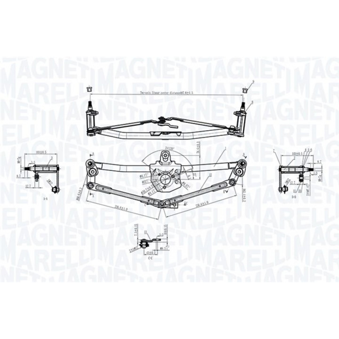 Wischergestänge MAGNETI MARELLI 085570190010
