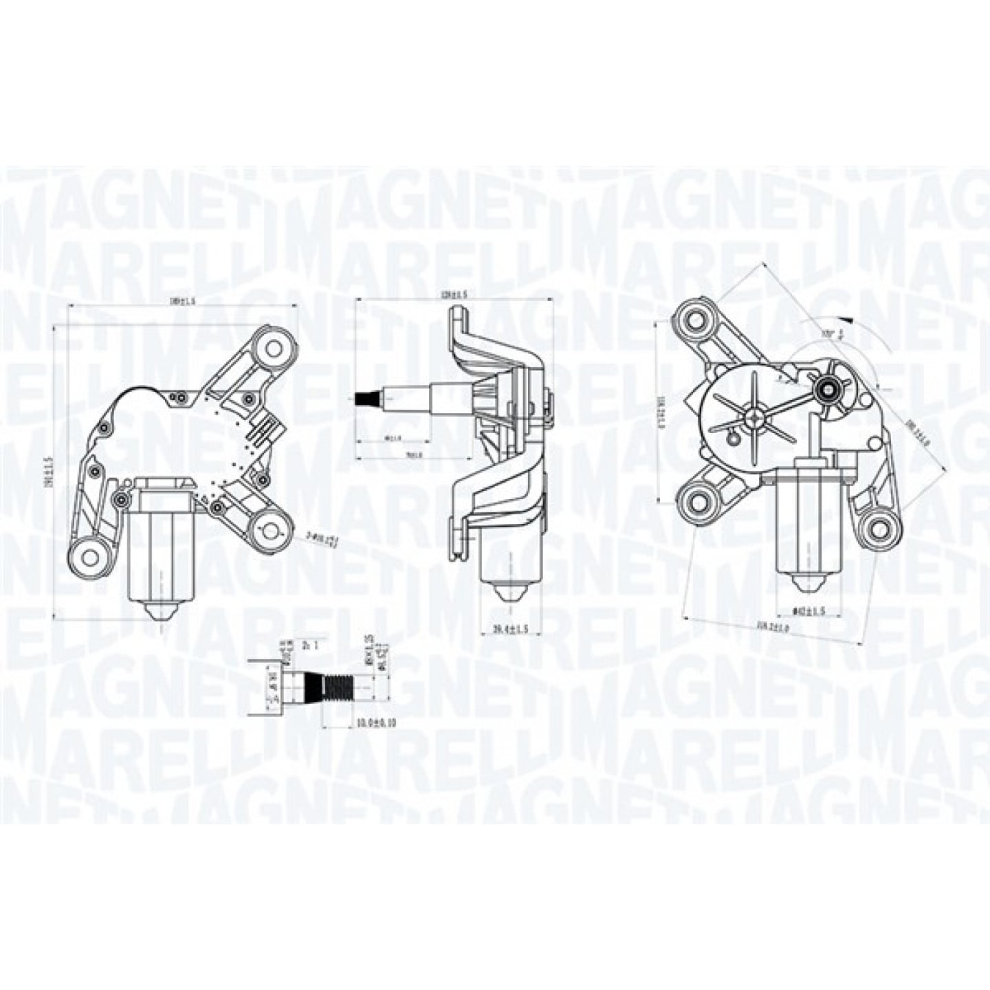 Ruitenwissermotor MAGNETI MARELLI 064070700010