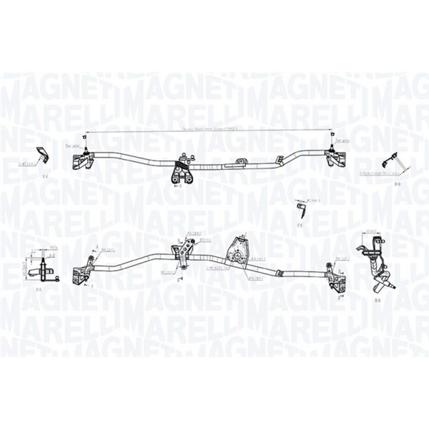 Magneti Marelli Varillaje De Limpiaparabrisa 085570704010
