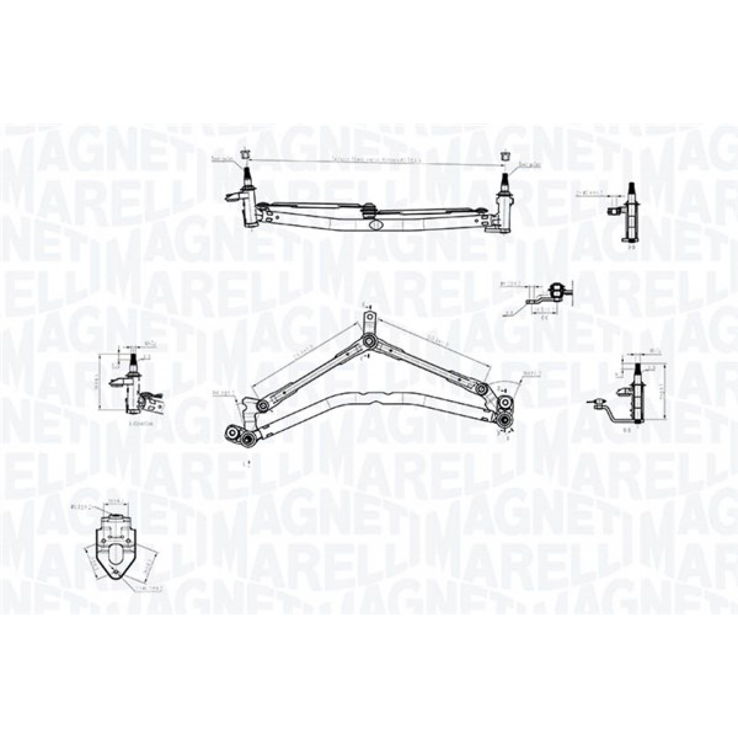Magneti Marelli Varillaje De Limpiaparabrisa 085570747010