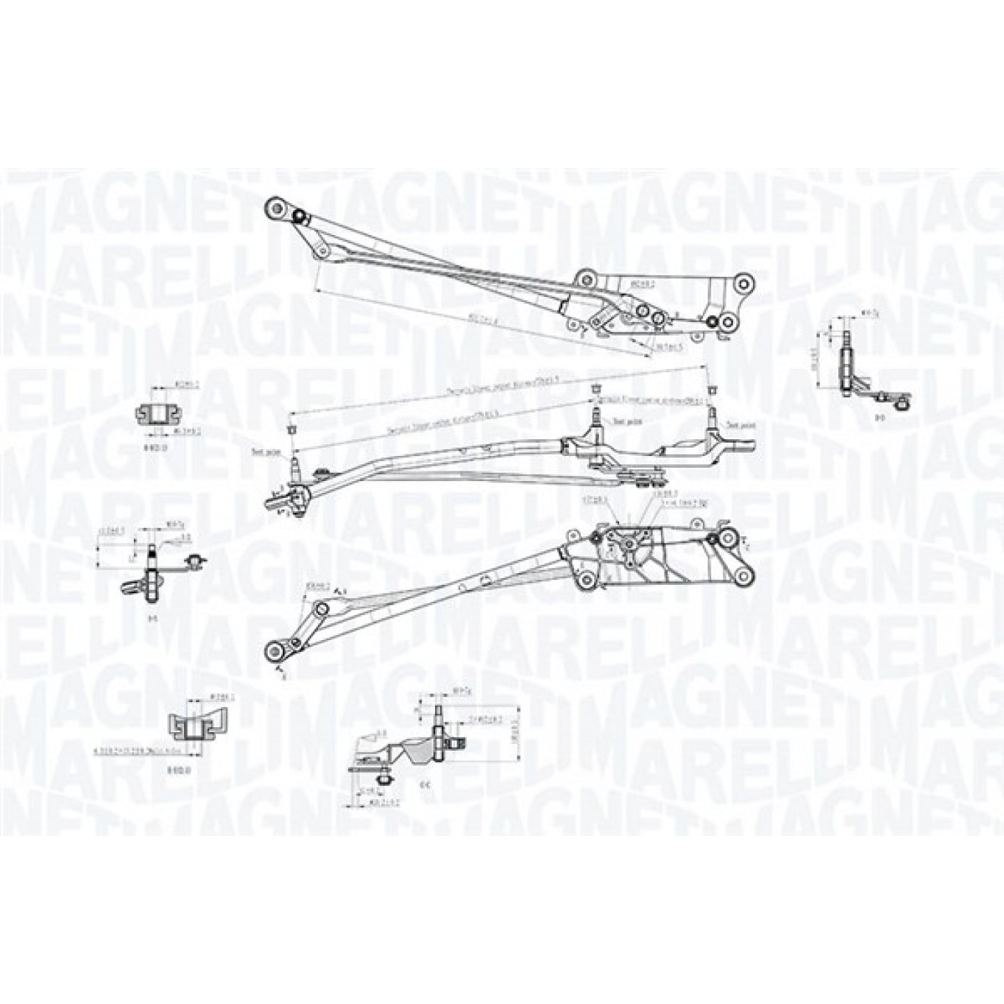 Magneti Marelli Varillaje De Limpiaparabrisa 085570758010