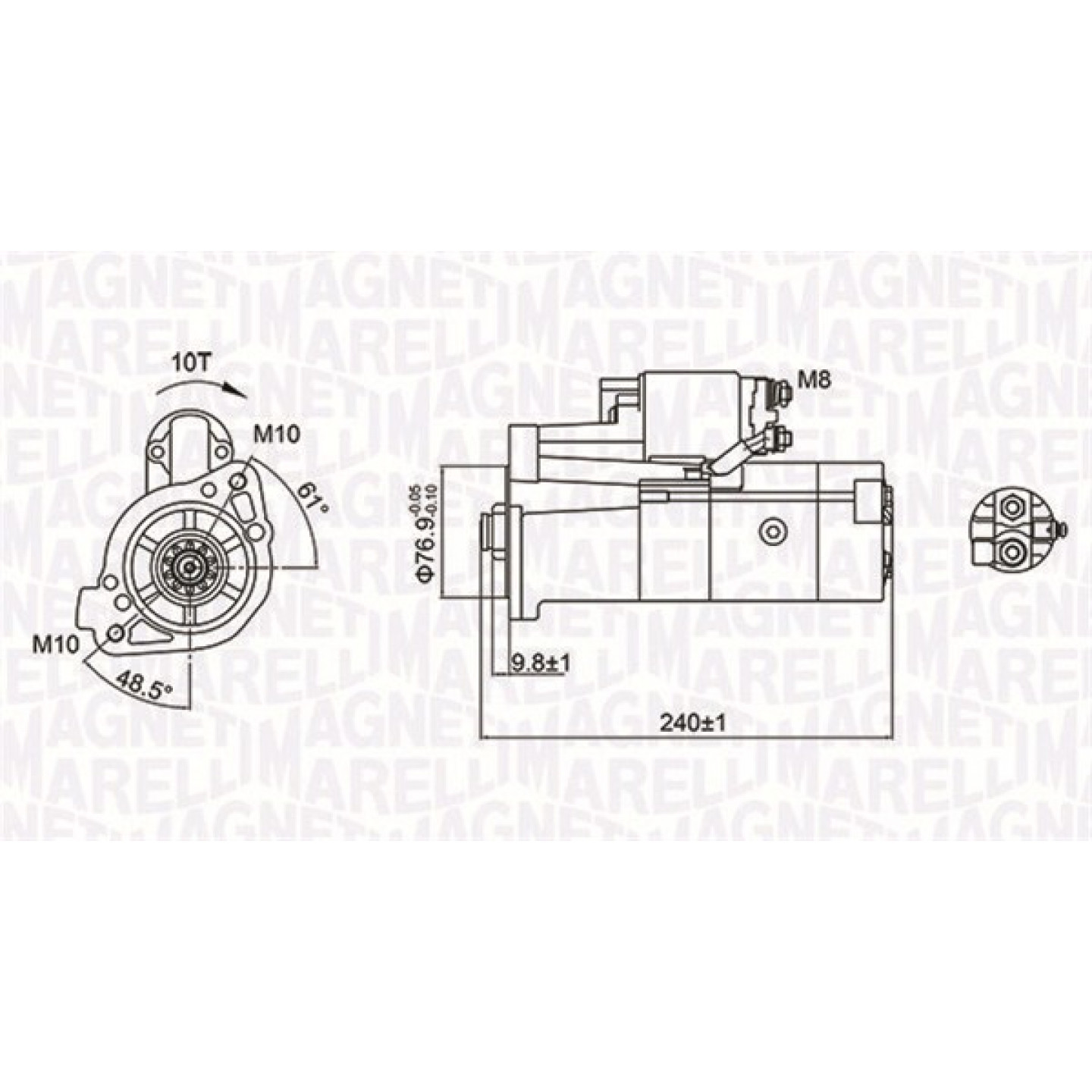 Starter MAGNETI MARELLI 063721221010