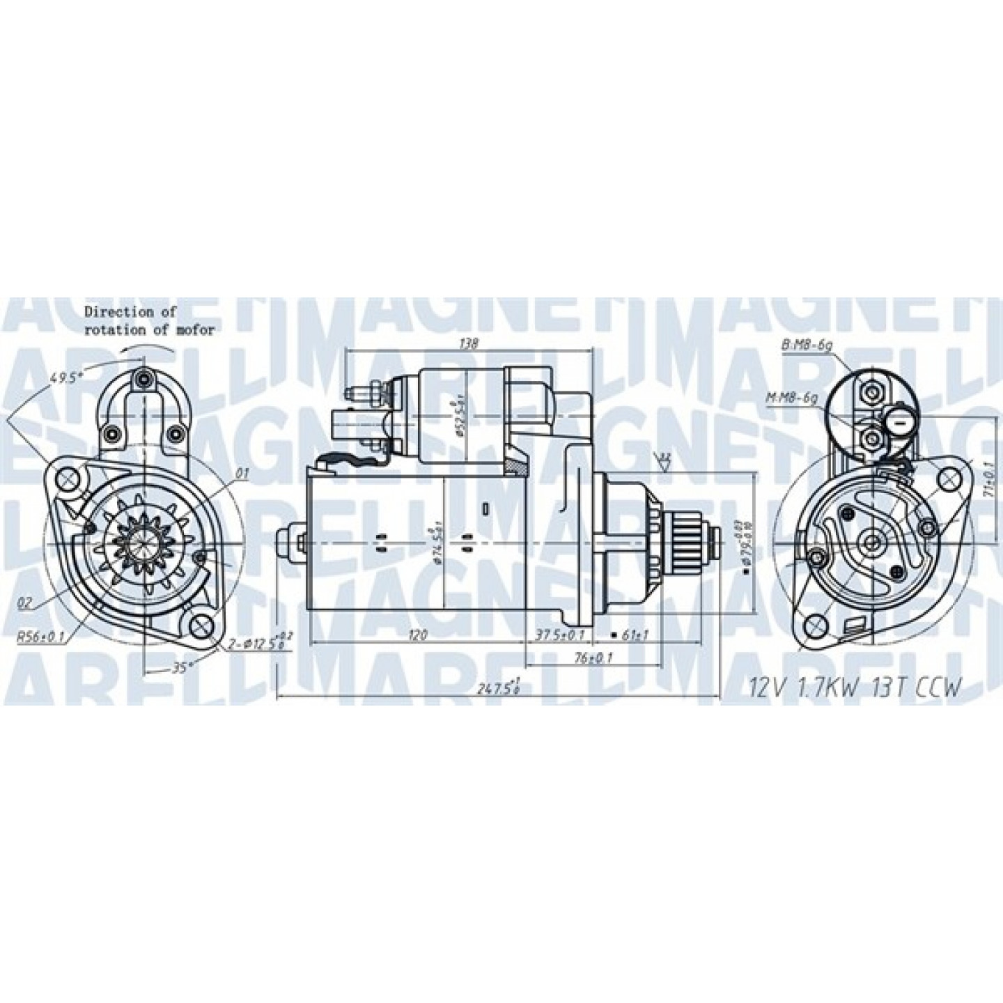 Starter MAGNETI MARELLI 063721508010