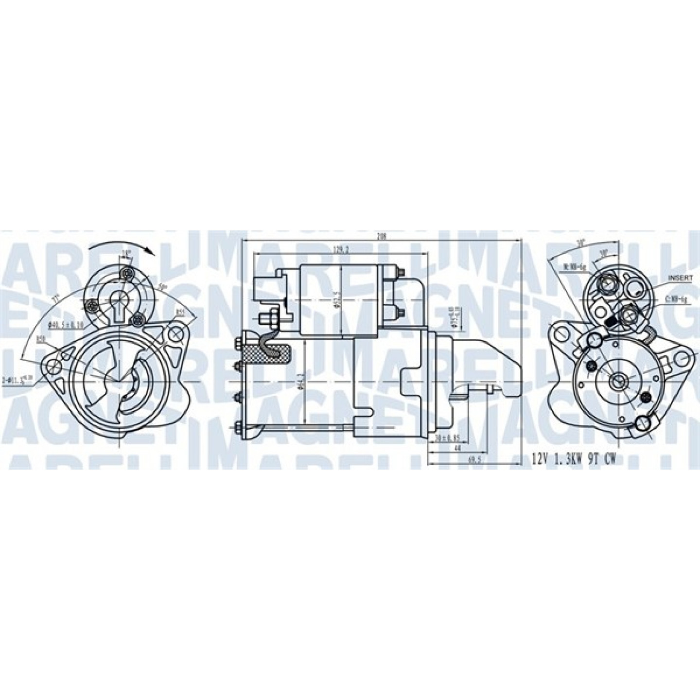 Motor de arranque MAGNETI MARELLI 063721543010