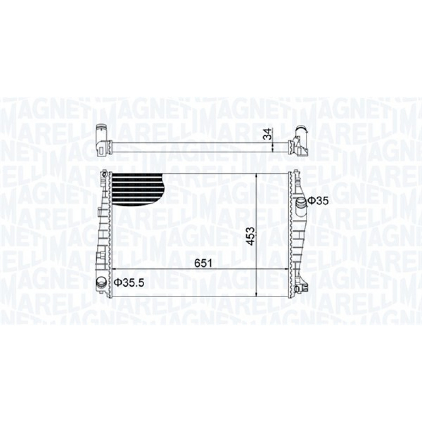 Radiateur MAGNETI MARELLI 350213152000