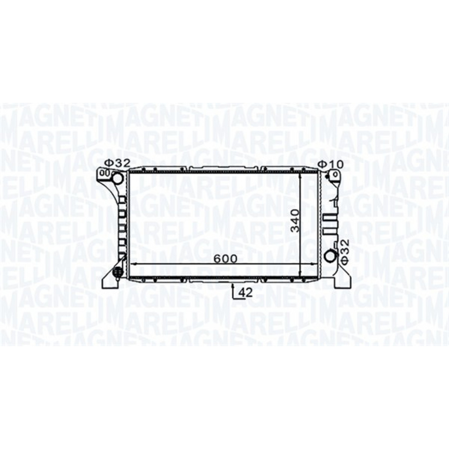 Magneti Marelli Radiador, Refrigeración Del Motor 350213154200