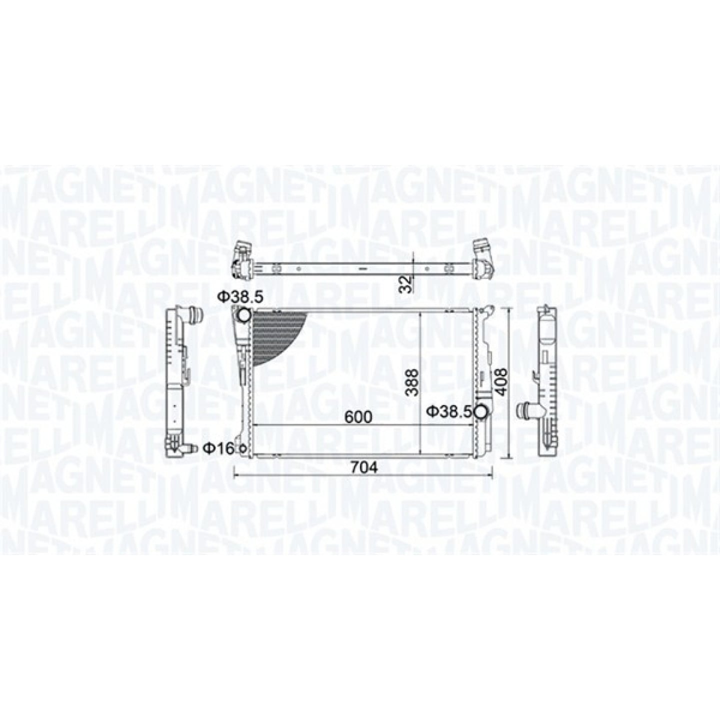Magneti Marelli Radiateur 350213155200