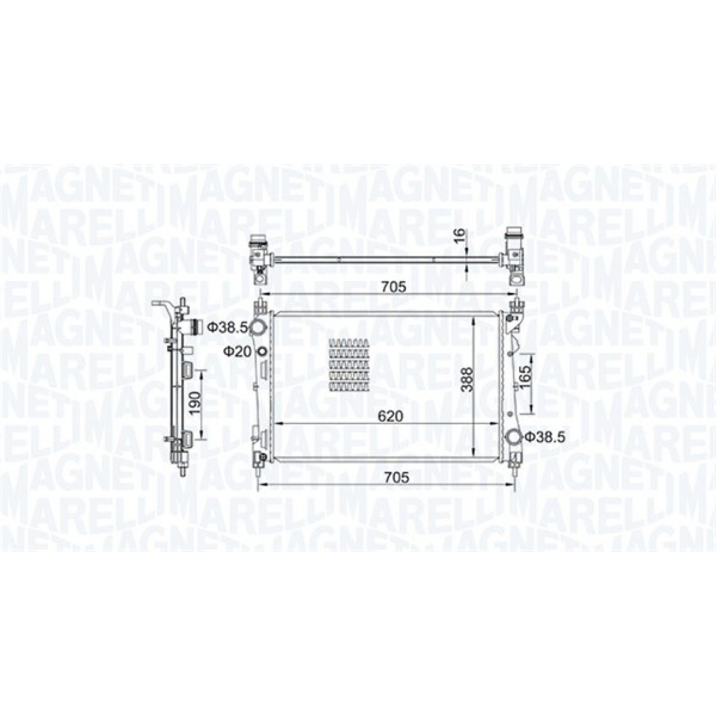 Magneti Marelli Radiateur 350213163100