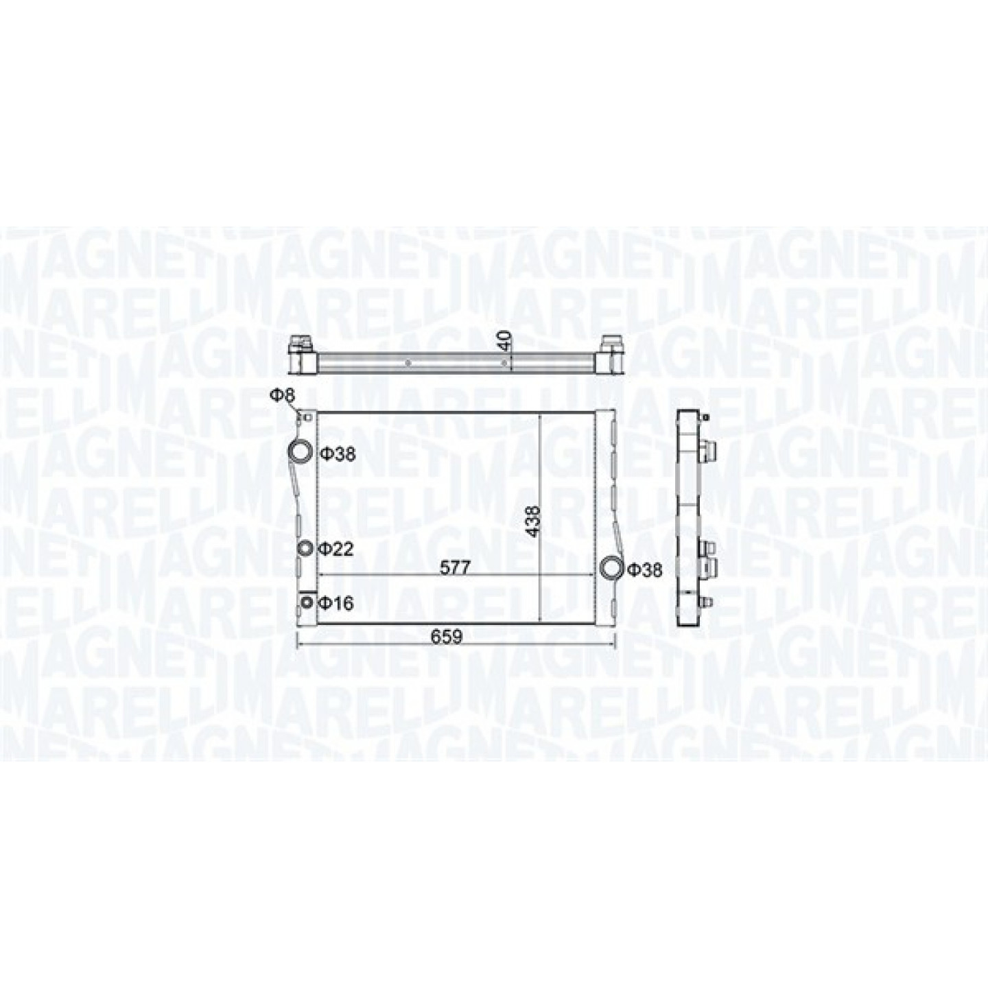 Magneti Marelli Radiateur 350213163500