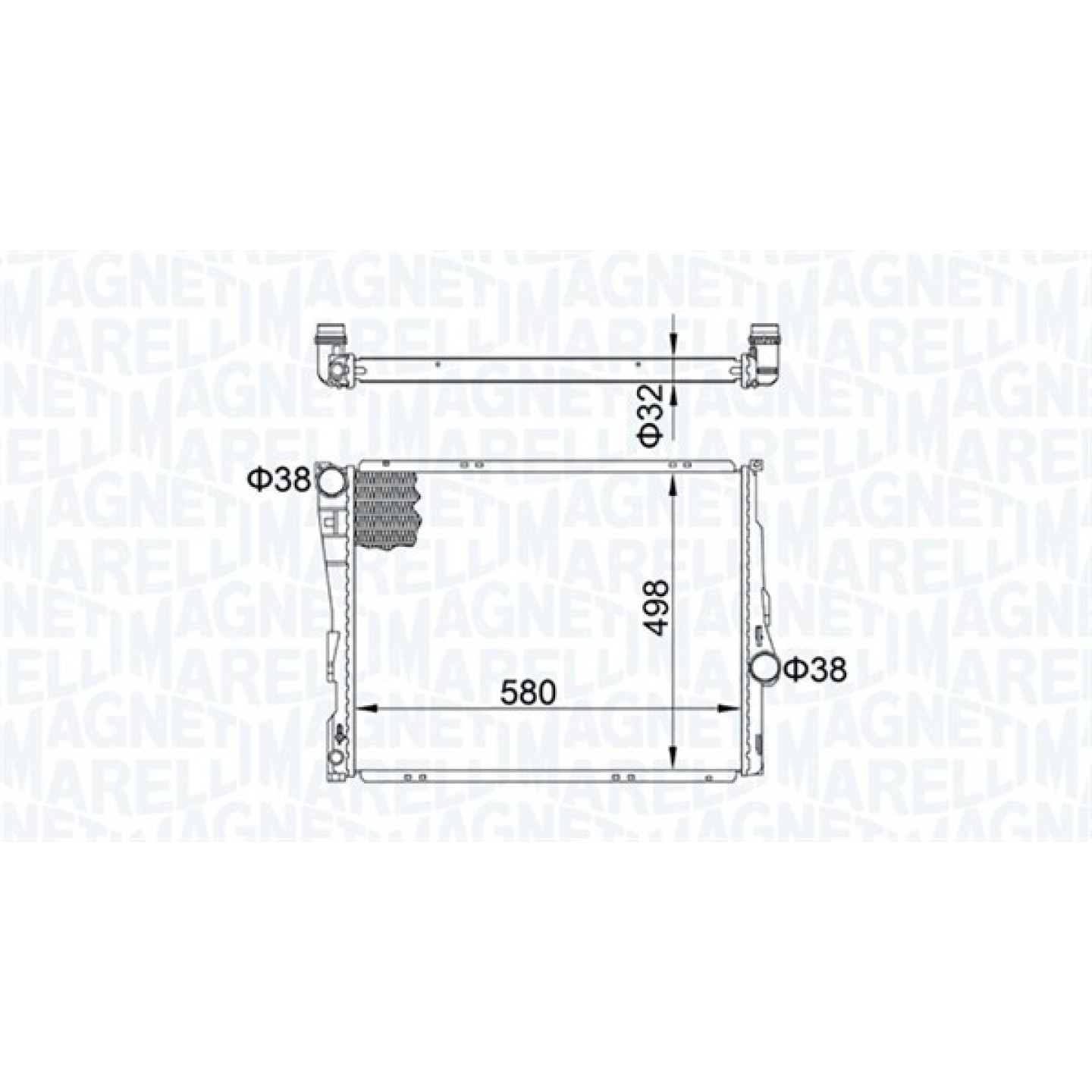 Radiateur MAGNETI MARELLI 350213163600