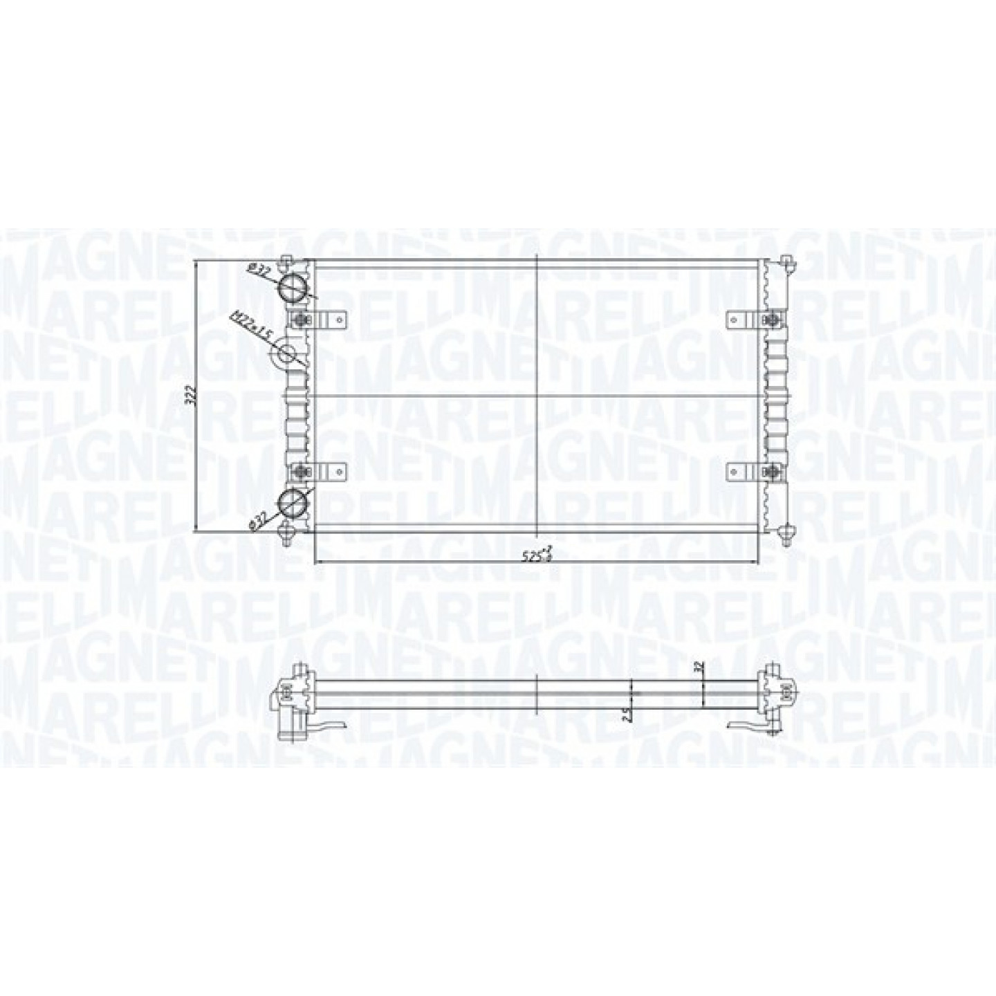 Magneti Marelli Radiateur 350213167700