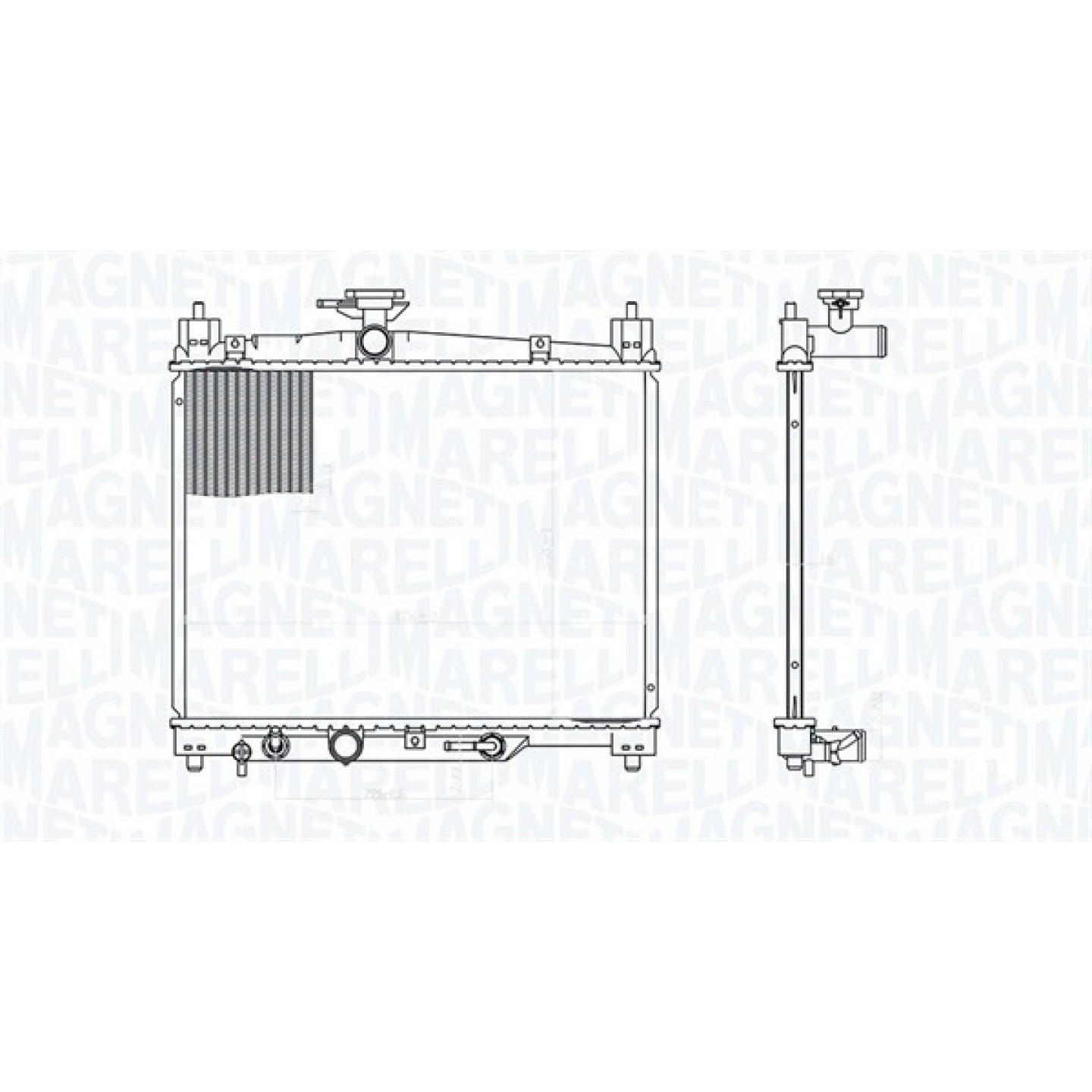 Magneti Marelli Radiador, Refrigeración Del Motor 350213176300