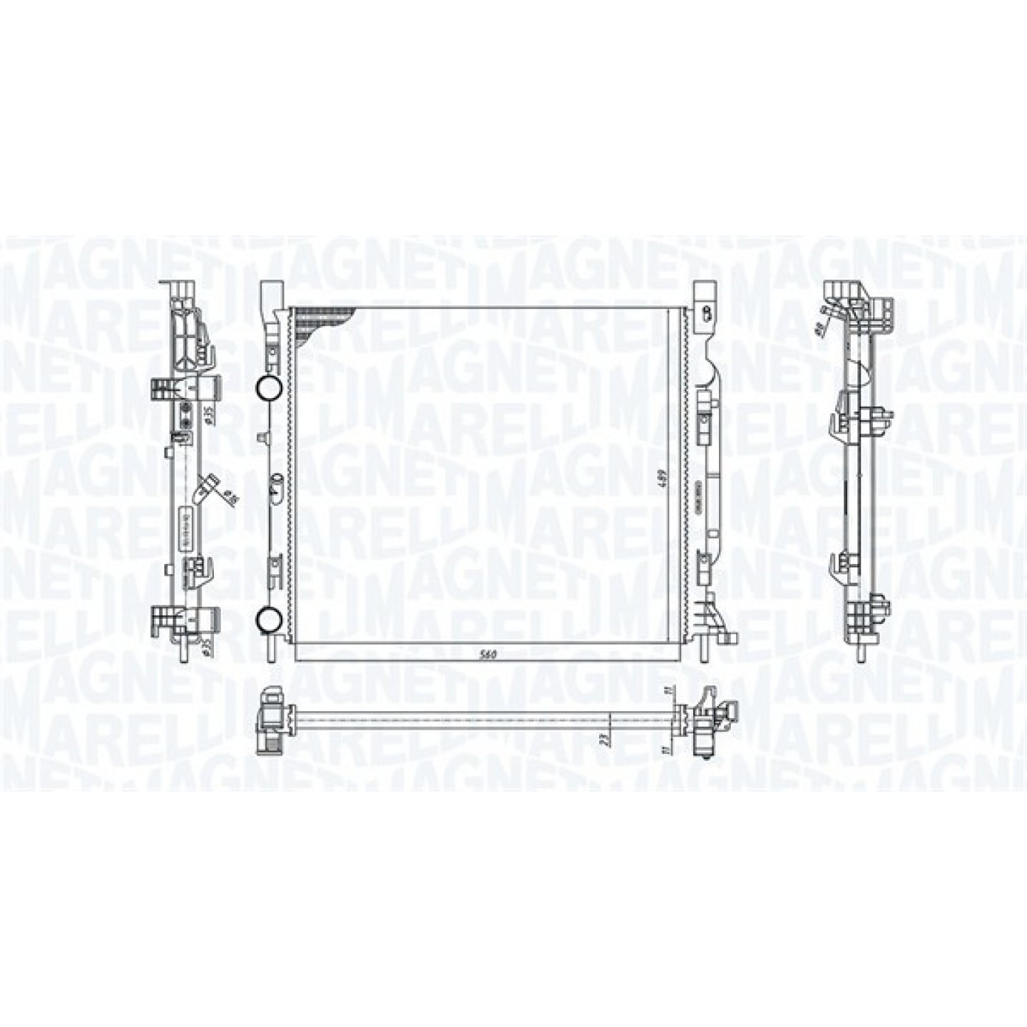 Radiateur MAGNETI MARELLI 350213186900