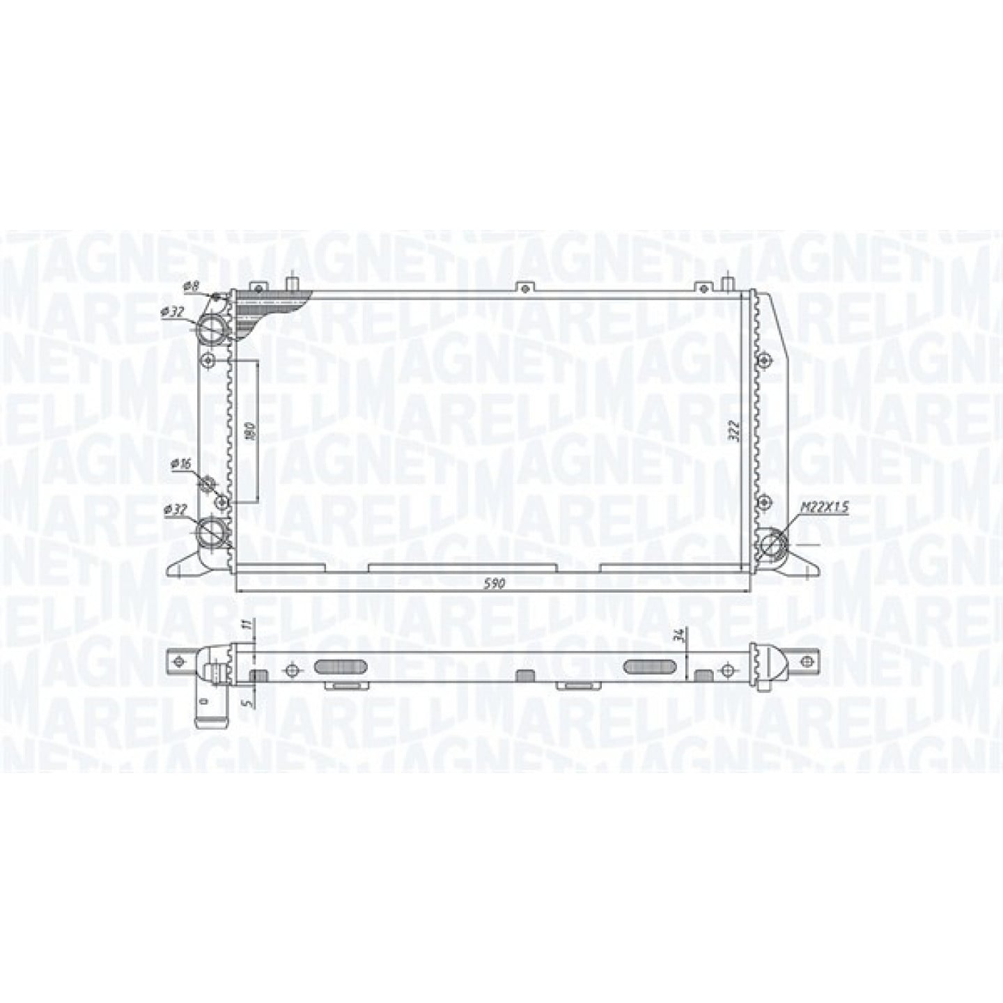 Magneti Marelli Radiateur 350213188700
