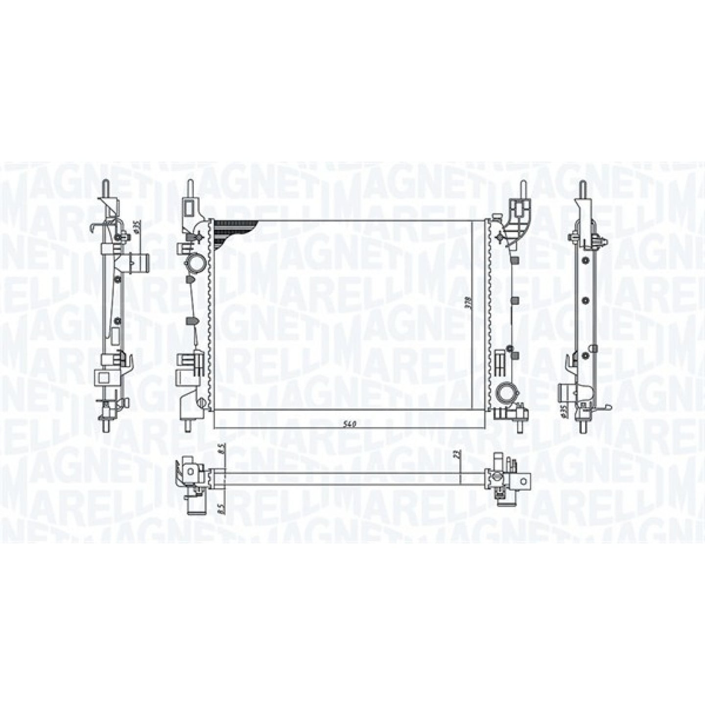 Radiateur MAGNETI MARELLI 350213200400