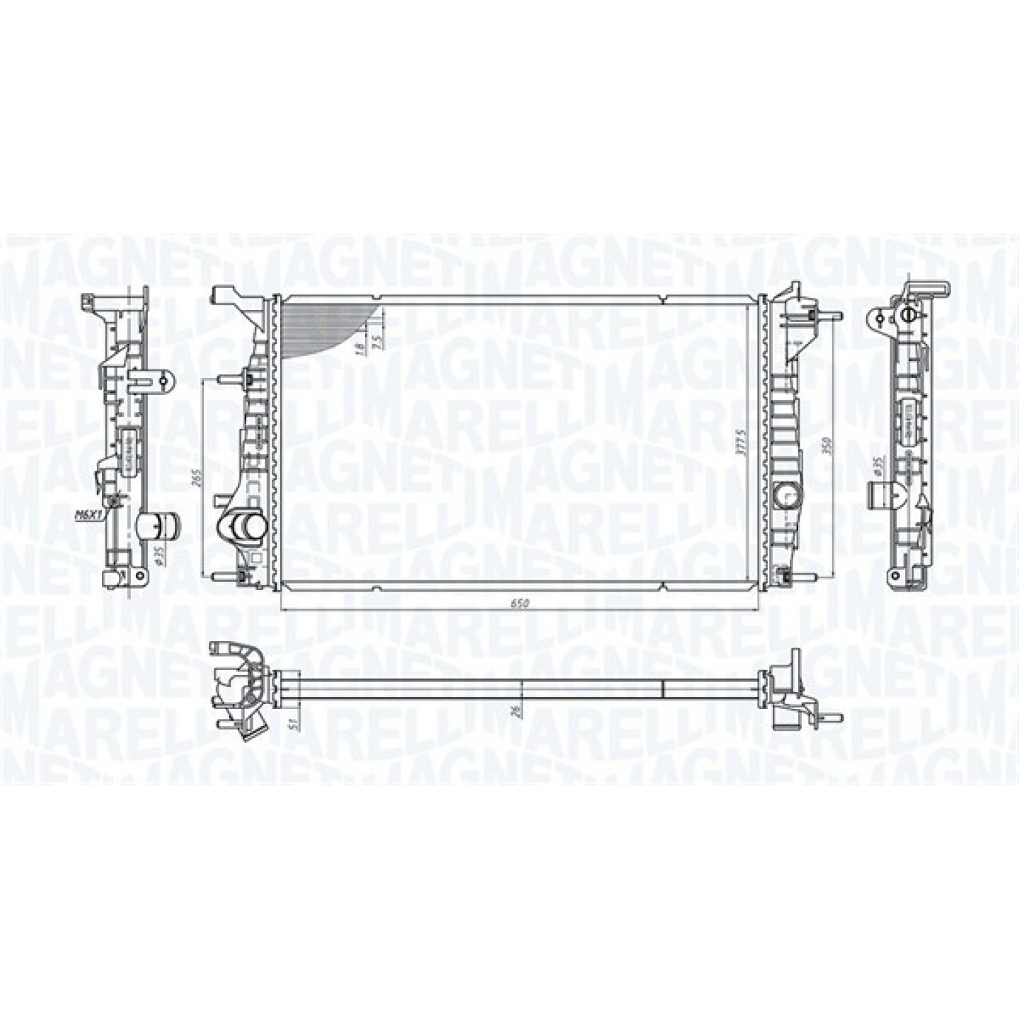 Magneti Marelli Radiateur 350213200600
