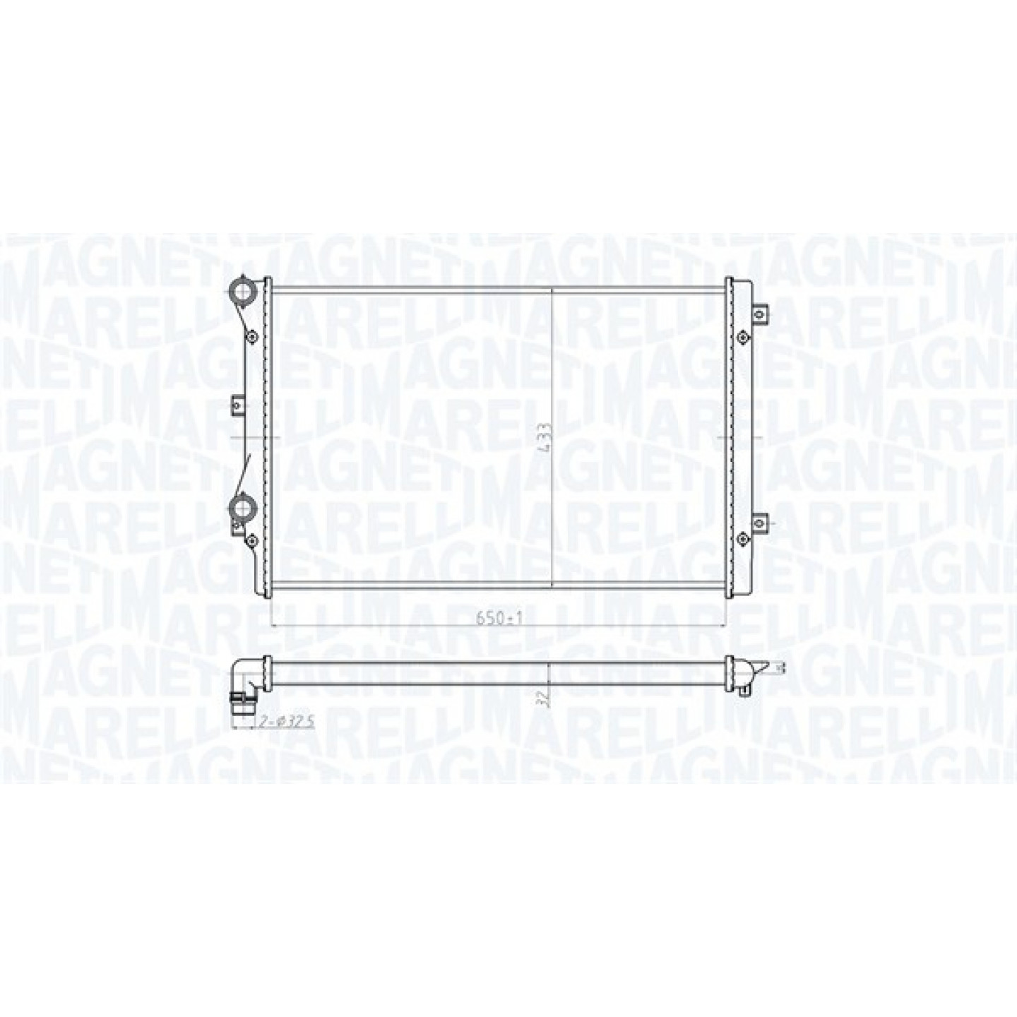 Magneti Marelli Radiatore, Raffreddamento Motore 350213852000