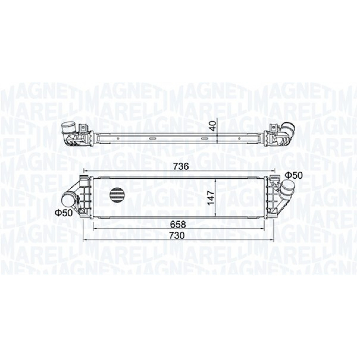 Intercooler MAGNETI MARELLI 351319204270