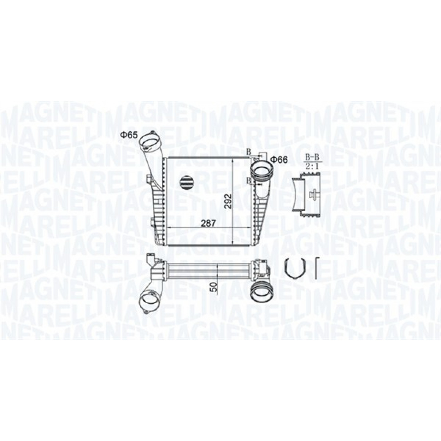 Intercooler MAGNETI MARELLI 351319204400