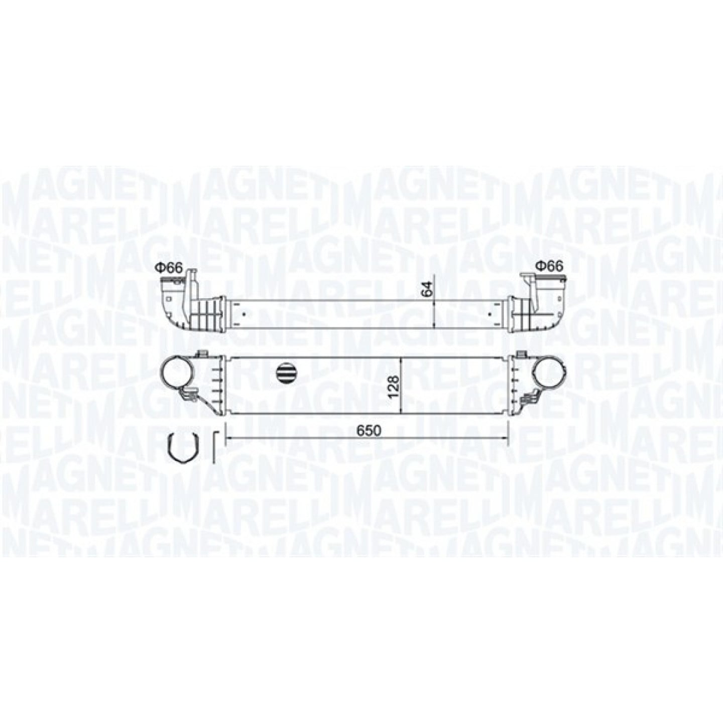 Ladeluftkøler MAGNETI MARELLI 351319204640