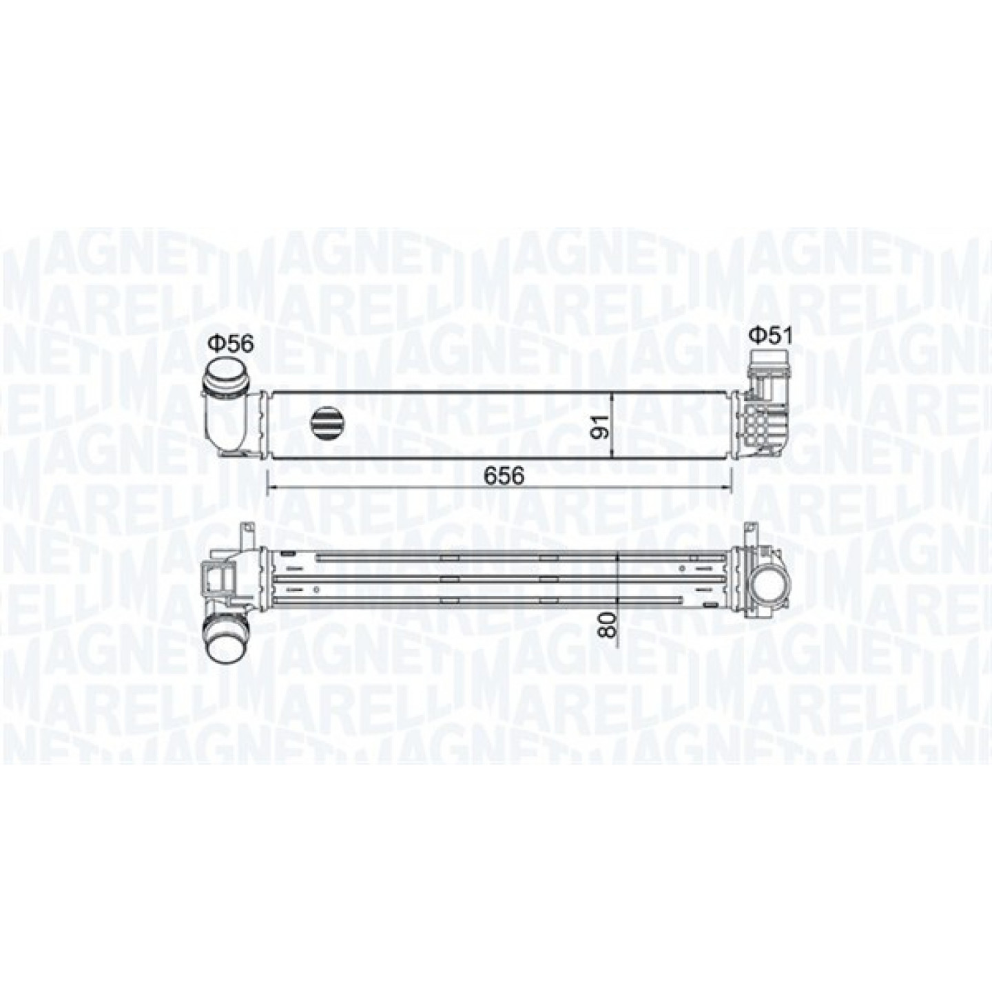 Intercooler MAGNETI MARELLI 351319204730