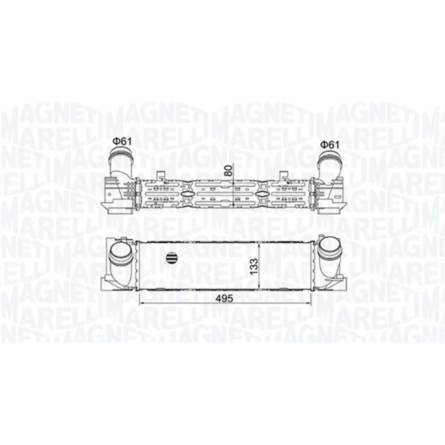 Ladeluftkøler MAGNETI MARELLI 351319204900